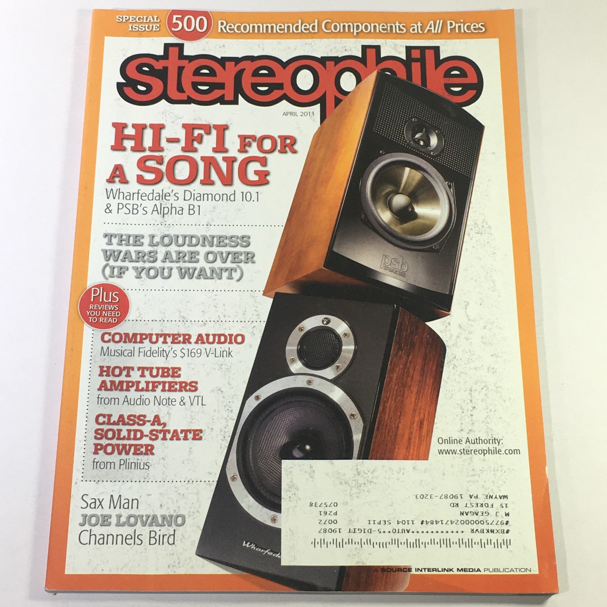 Stereophile Magazine April 2011 - Wharfdale Diamond 10.1 & PSB Alpha B1 Hi-Fi