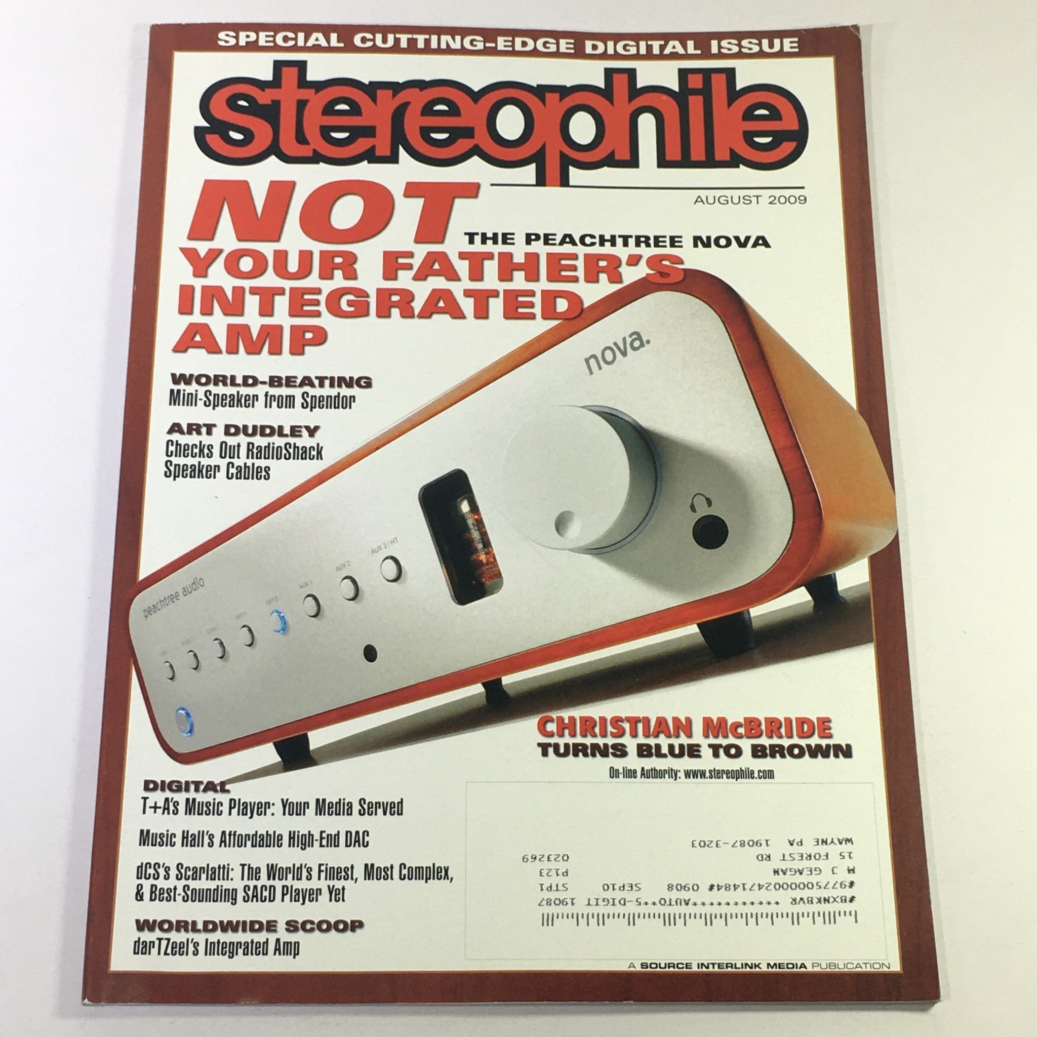 Stereophile Magazine August 2009 - Peachtree Nova AMP / Art Dudley Check Speaker