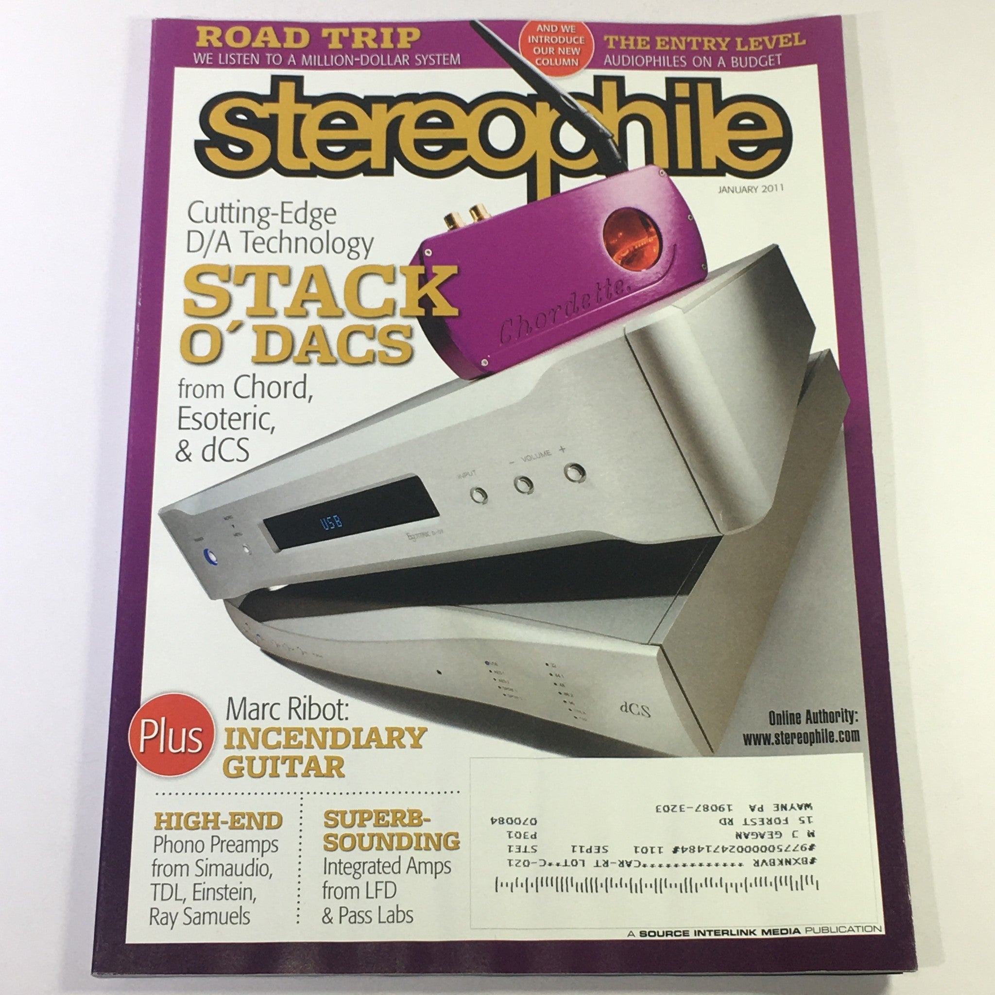 Stereophile Magazine January 2011 - Stack O'Dacs from Chord, Esoteric & dCS