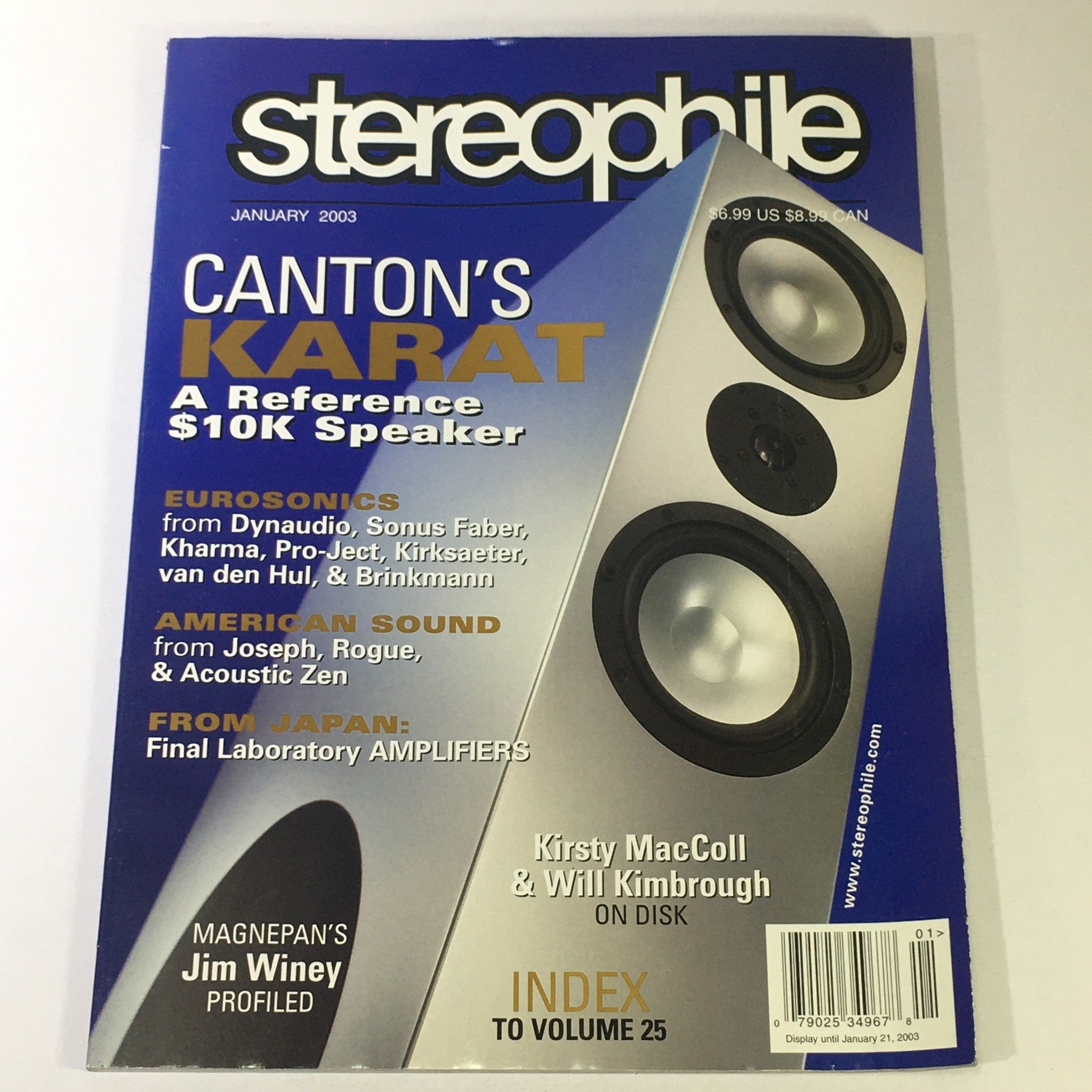 Stereophile Magazine January 2003 - American Sound Joseph, Rogue & Acoustic Zen