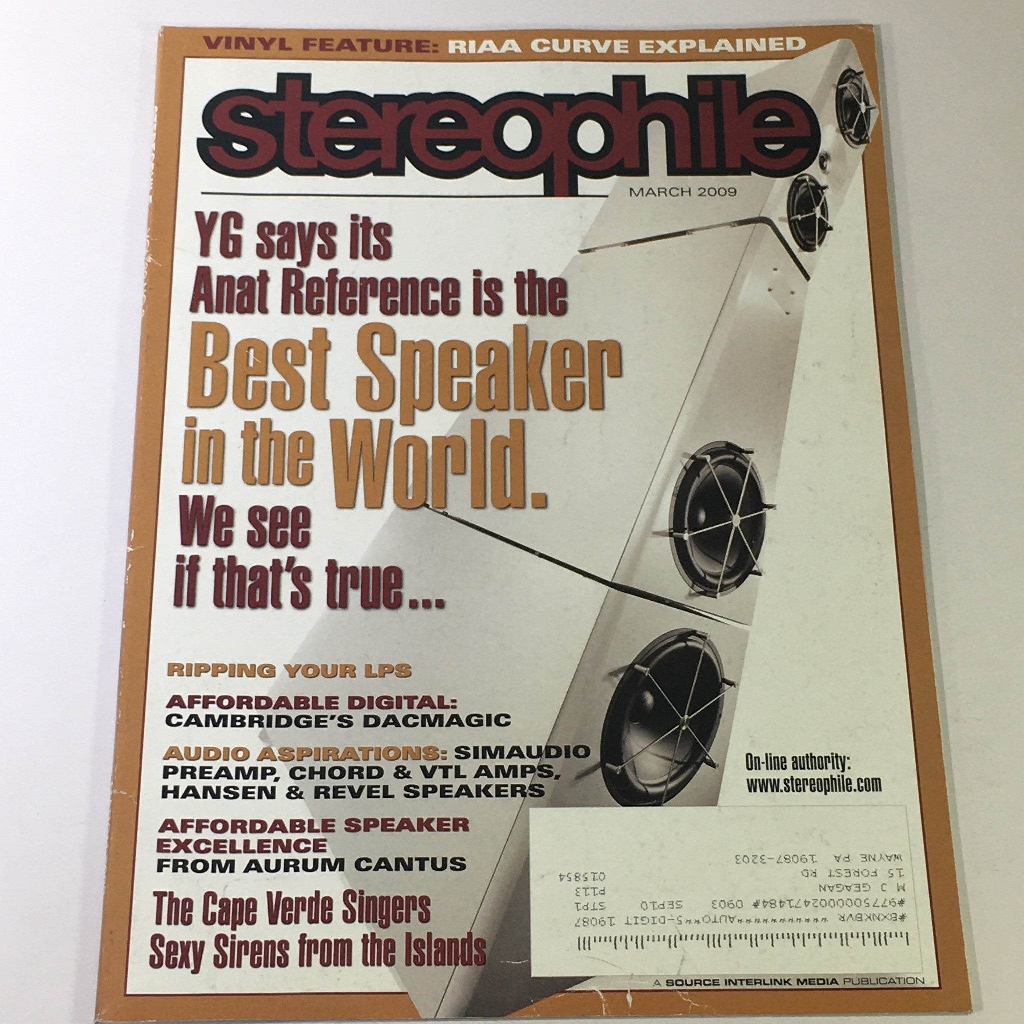 Stereophile Magazine March 2009 - Cambridge DAC Magic / SimAudio Pre AMP