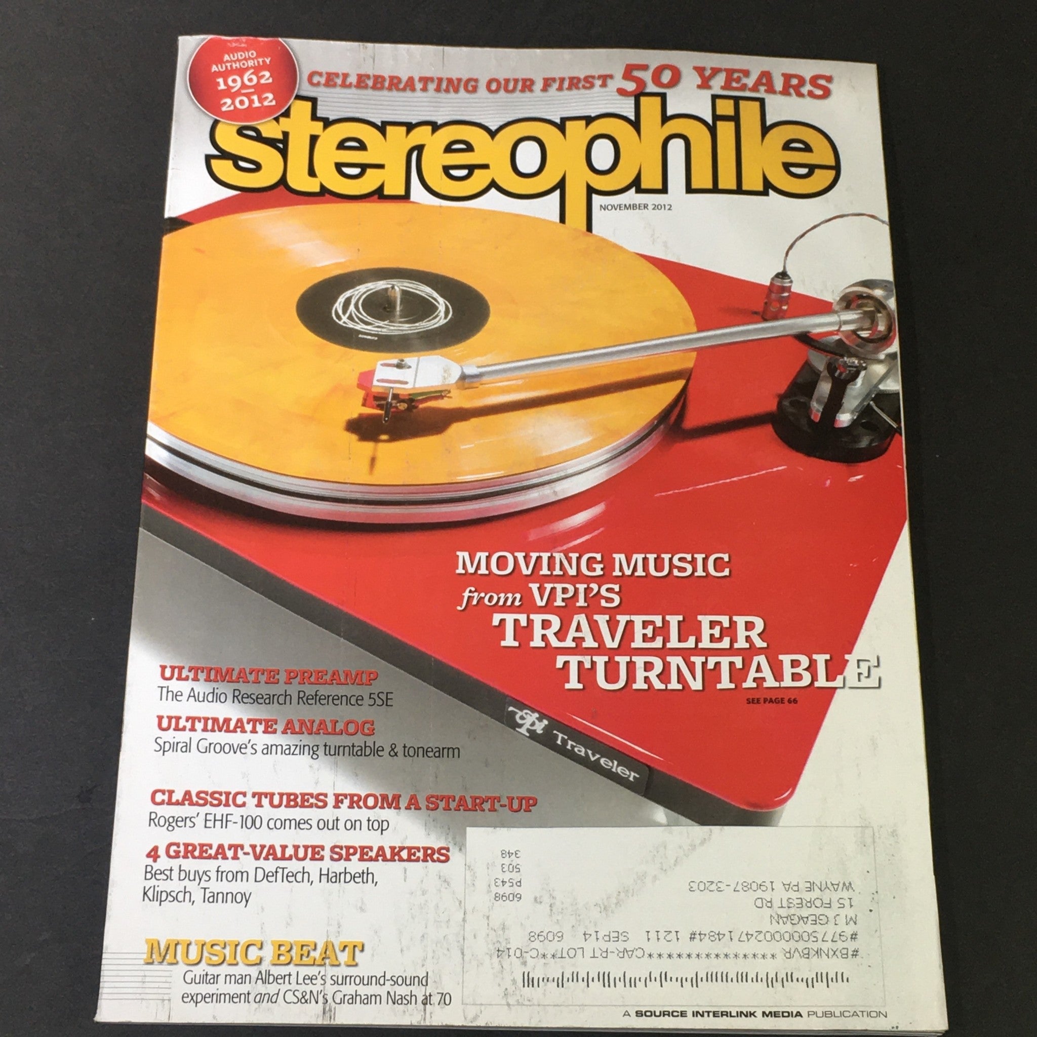 Stereophile Magazine November 2012 - VPI Traveler Turntable / Roger EHF-100