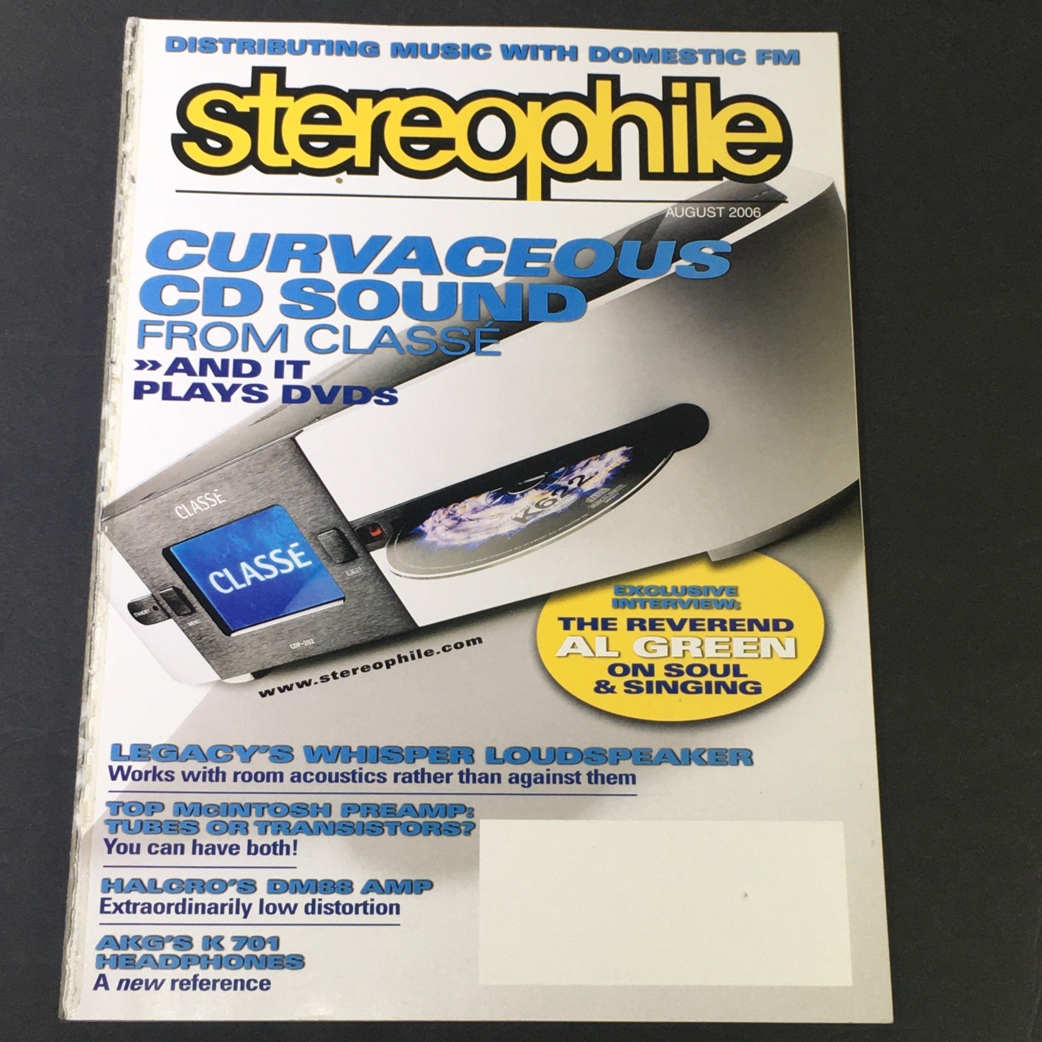 Stereophile Magazine August 2006 - Curvaceous CD Sound / Reverend Al Green