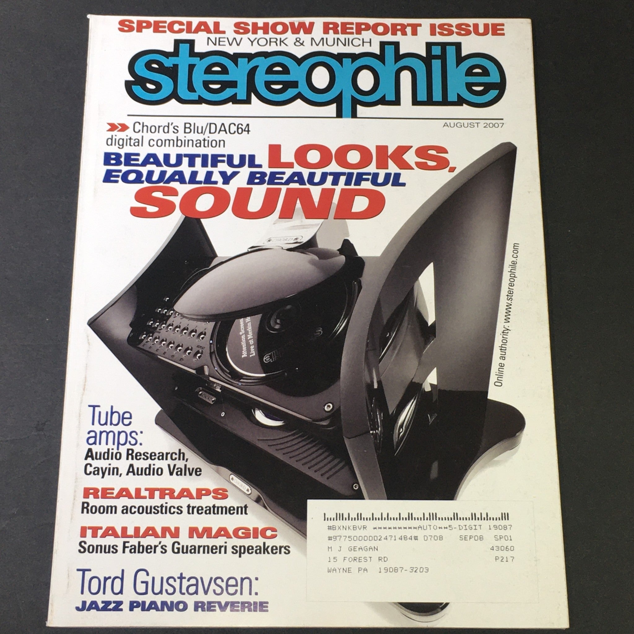 Stereophile Magazine August 2007 - Chord's Blu DAC64 Digital / Tord Gustavsen