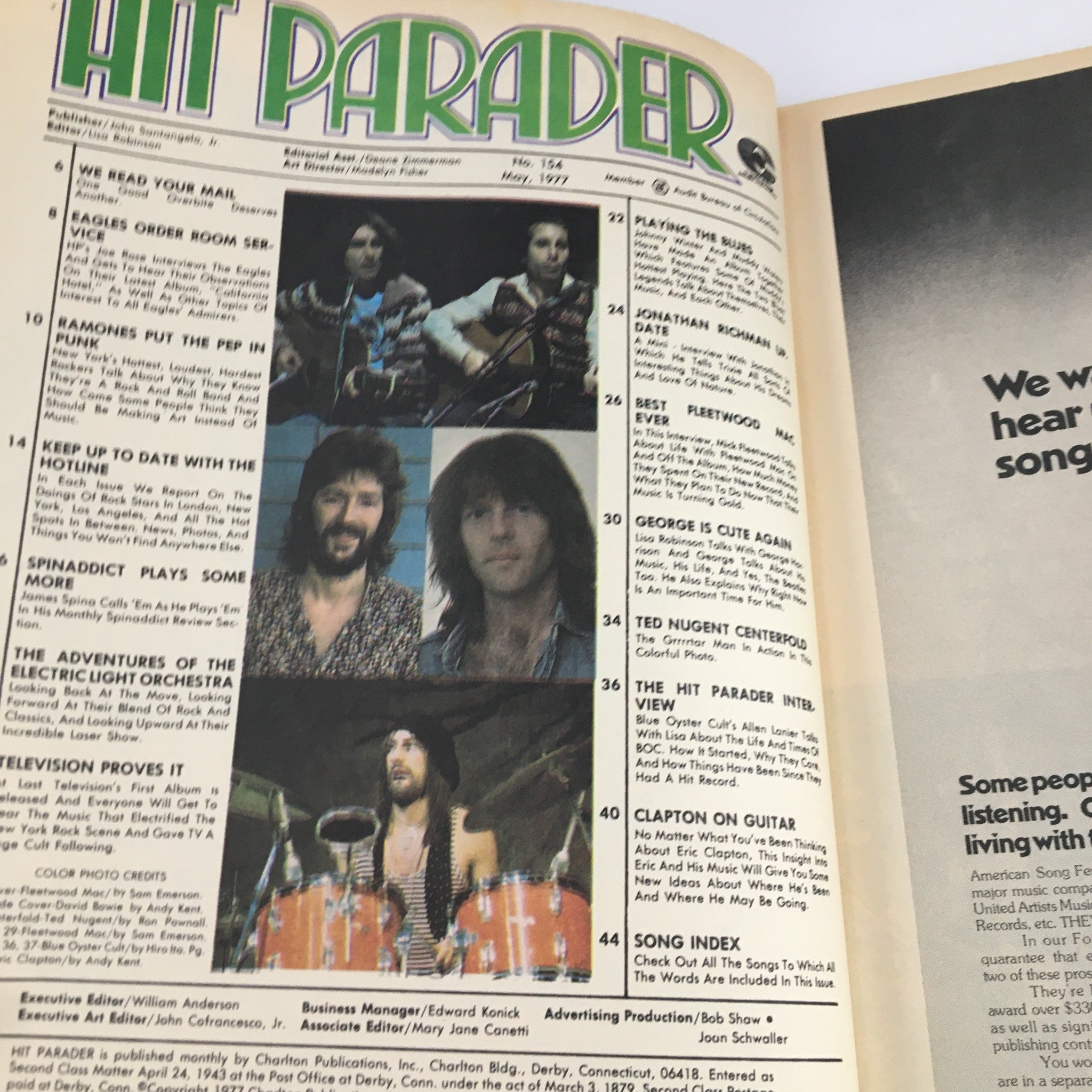 Hit Parader Magazine May 1977 Fleetwood Mac, Elo, Blue Oyster Cult & Ramones