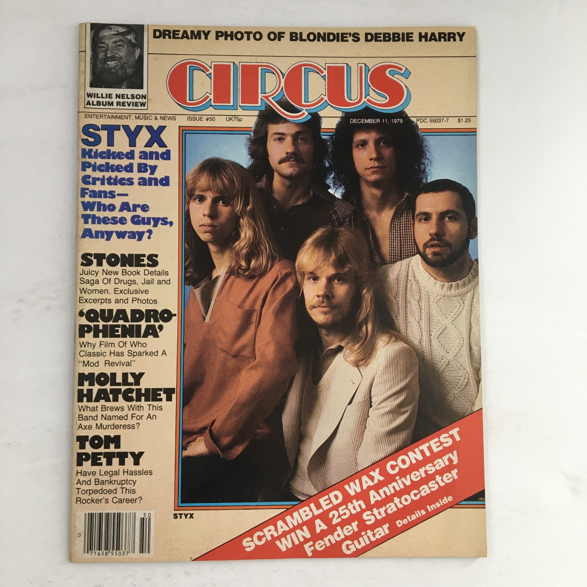 Circus Magazine December 11 1979 Styx, Stones & Debbie Harry of Blondie No Label