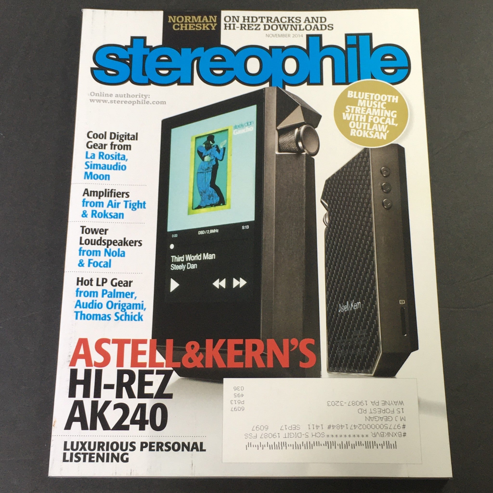 Stereophile Magazine November 2014 - La Rosita Simaudio Moon / Palmer LP Gear