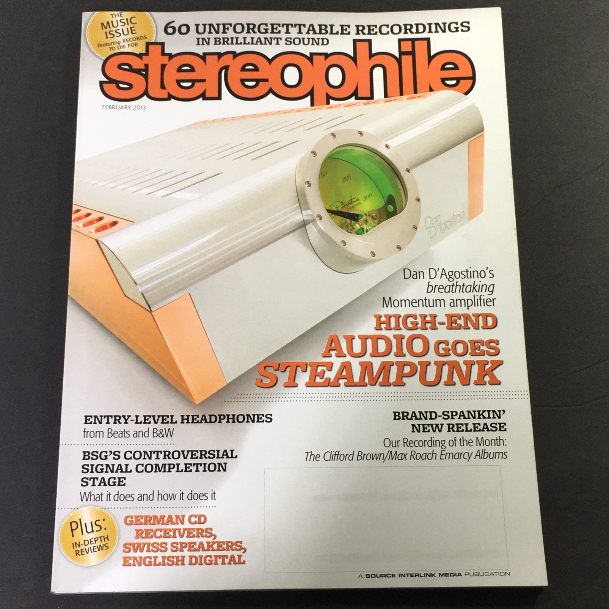 Stereophile Magazine February 2013 - Dan D'Agostino AMP / Beats & B&W Headphones