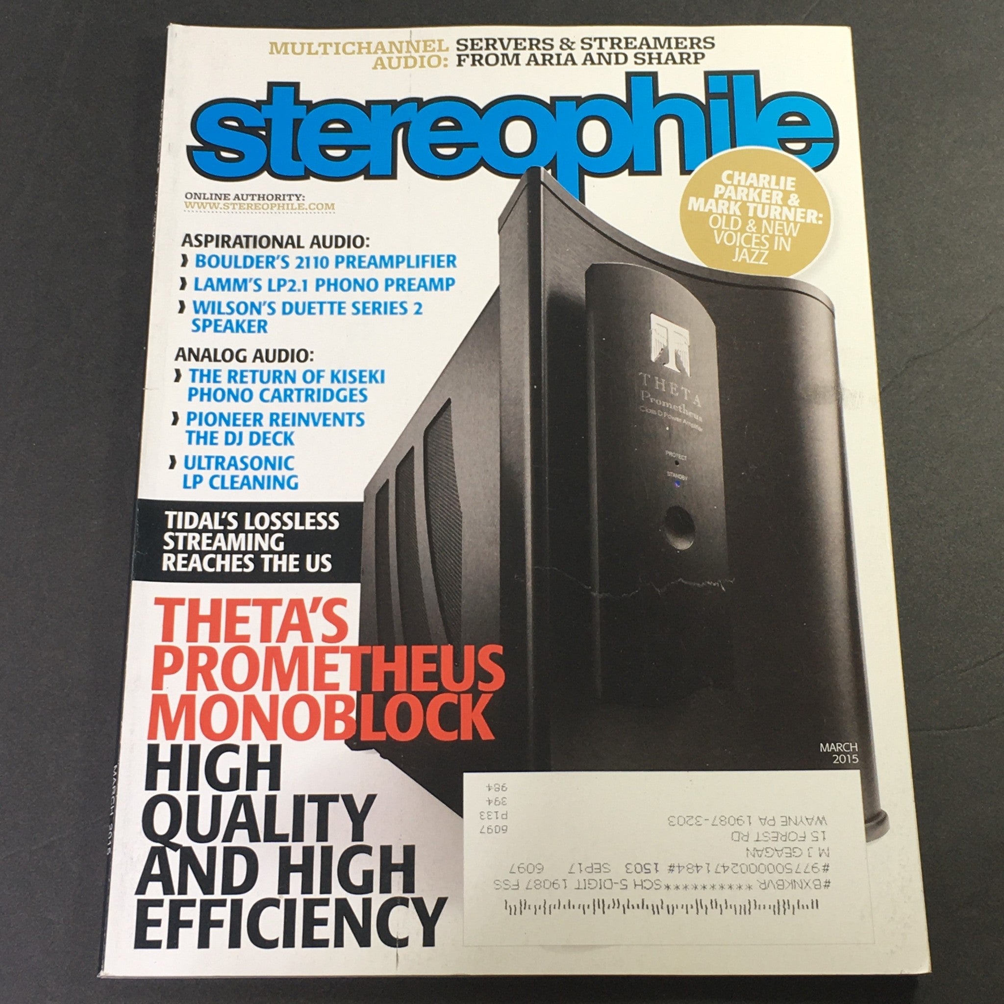 Stereophile Magazine March 2015 - Theta Prometheus Monoblock / Kiseki Cartridges