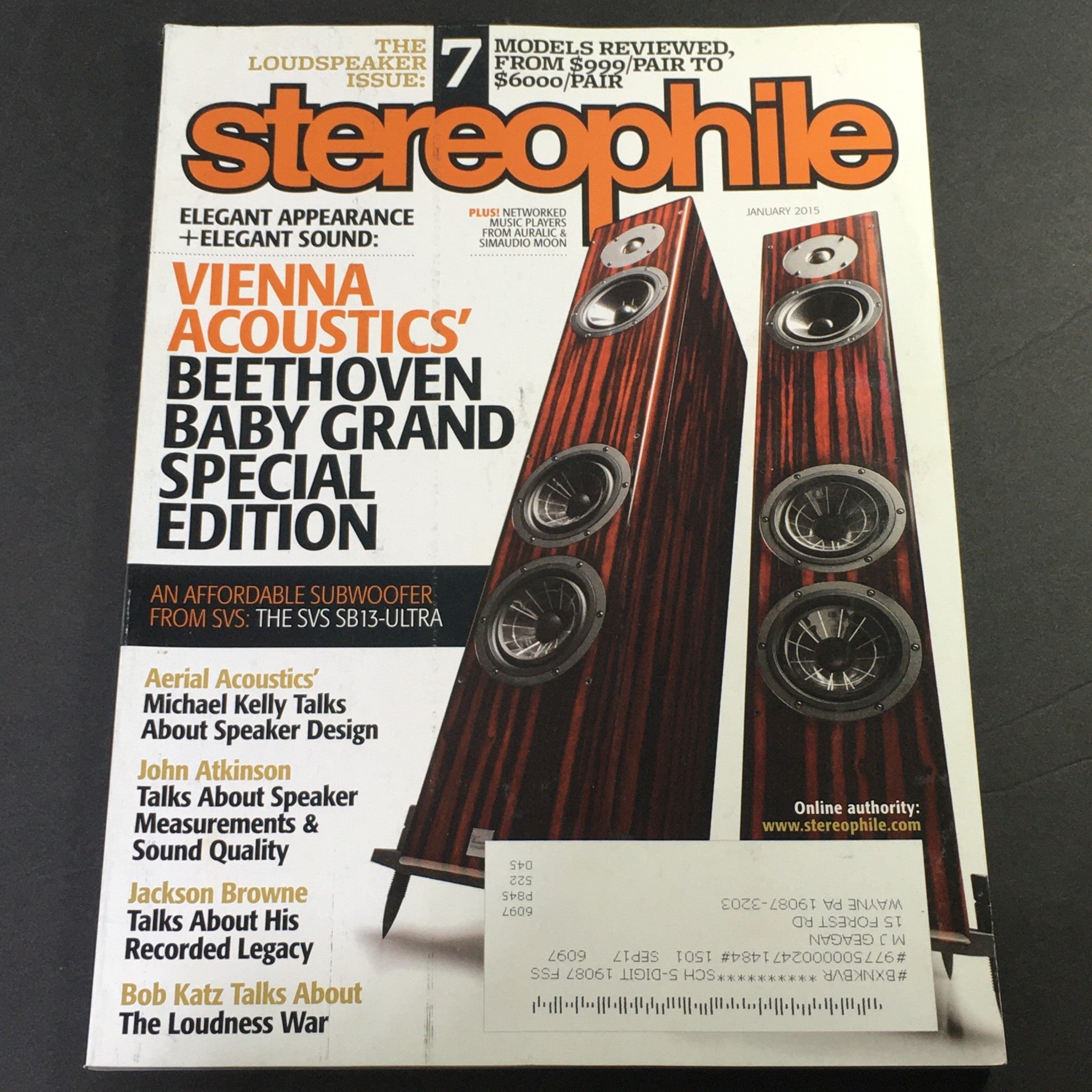 Stereophile Magazine January 2015 - Vienna Acoustics Beethoven / SVS SB-13 Ultra