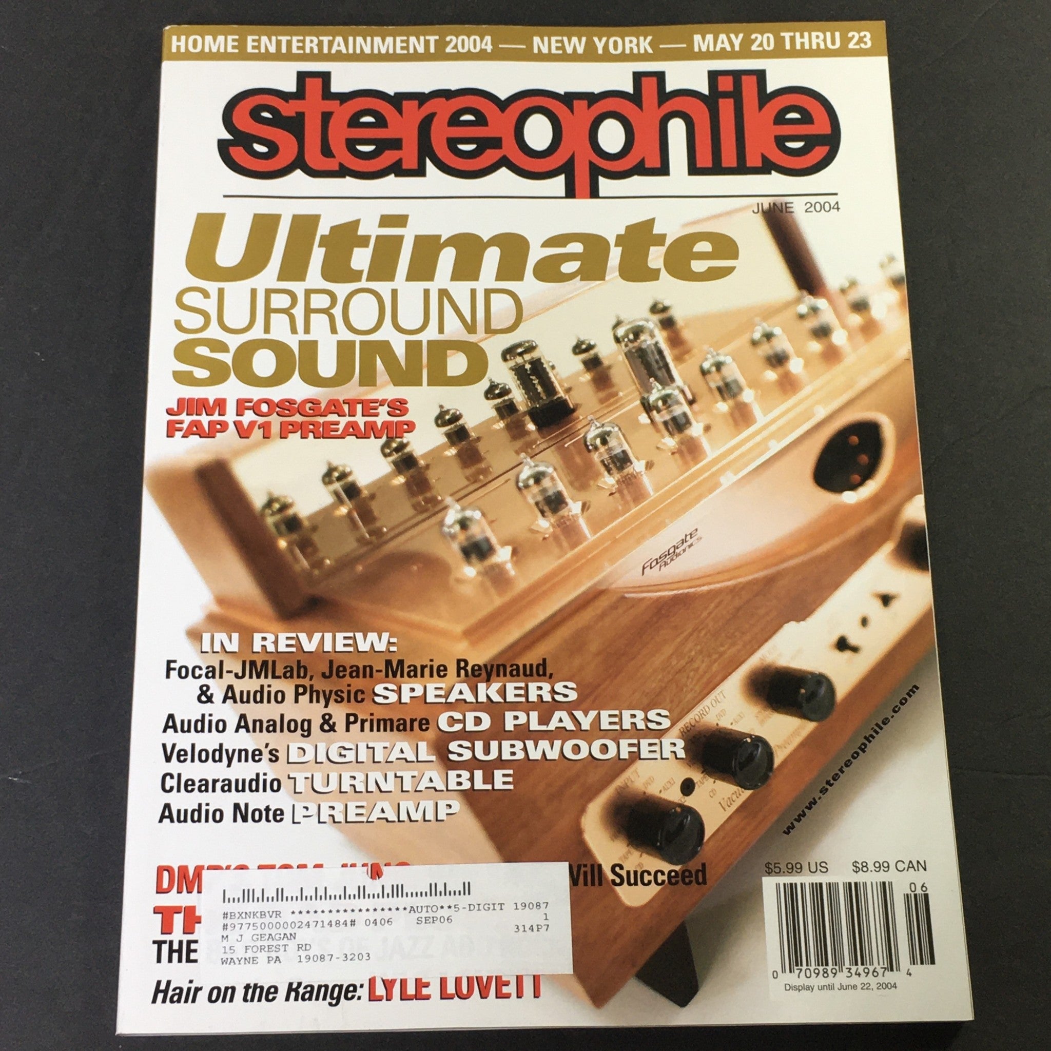 Stereophile Magazine June 2004 - Velodyne's Digital Subwoofer / Audio Note AMP