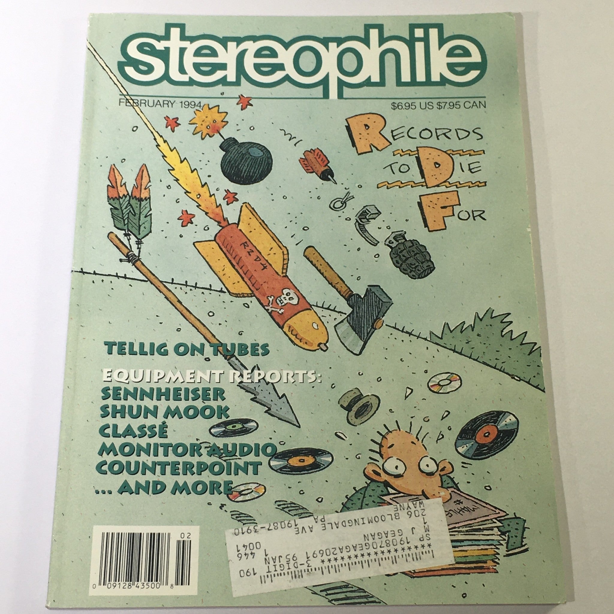 Stereophile Magazine February 1994 - Sennheiser, Shun Mook & Classe Reports