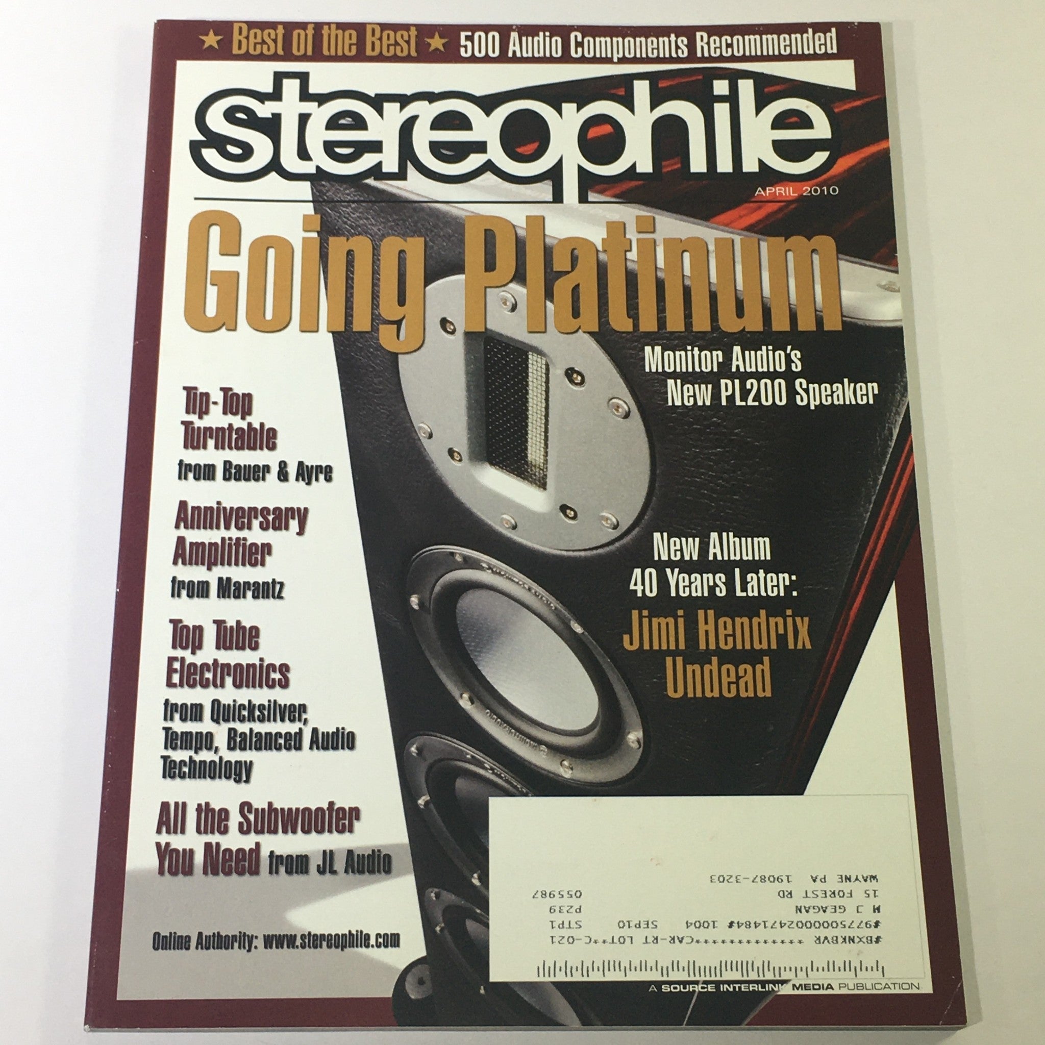 Stereophile Magazine April 2010 - Monitor Audio PL200 Speakers / Marantz Amp