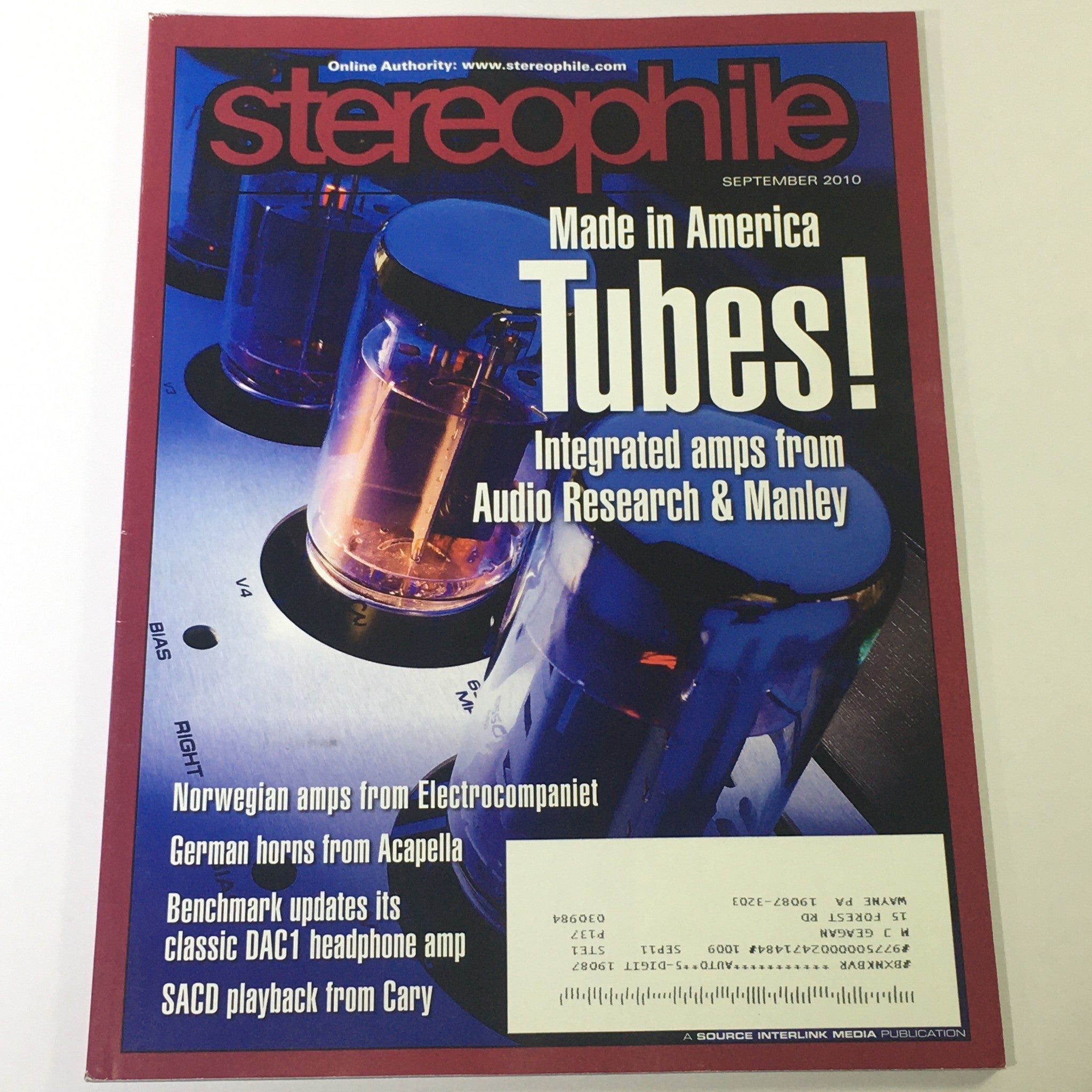 Stereophile Magazine September 2010 - Audio Research & Manley Integrated AMPS