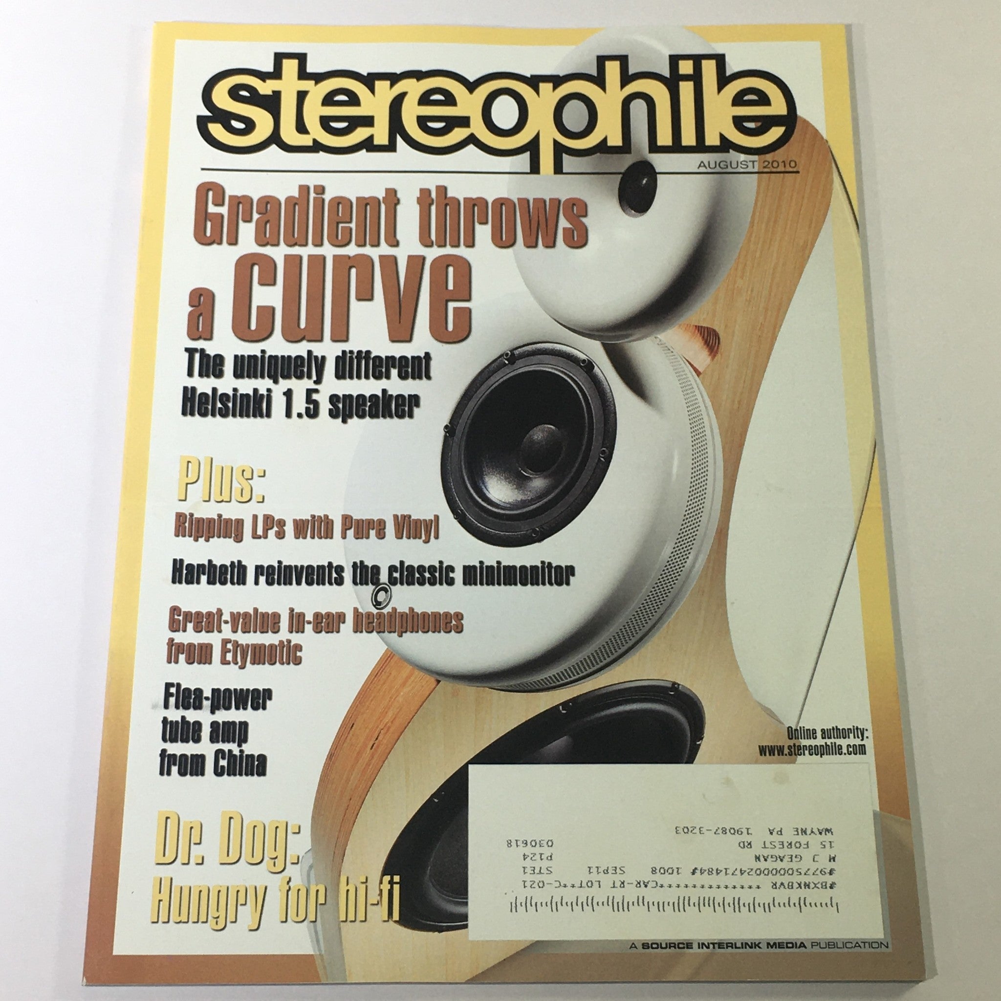 Stereophile Magazine August 2010 - Helsinki 1.5 Speaker / Dr. Dog Hi-Fi Hungry