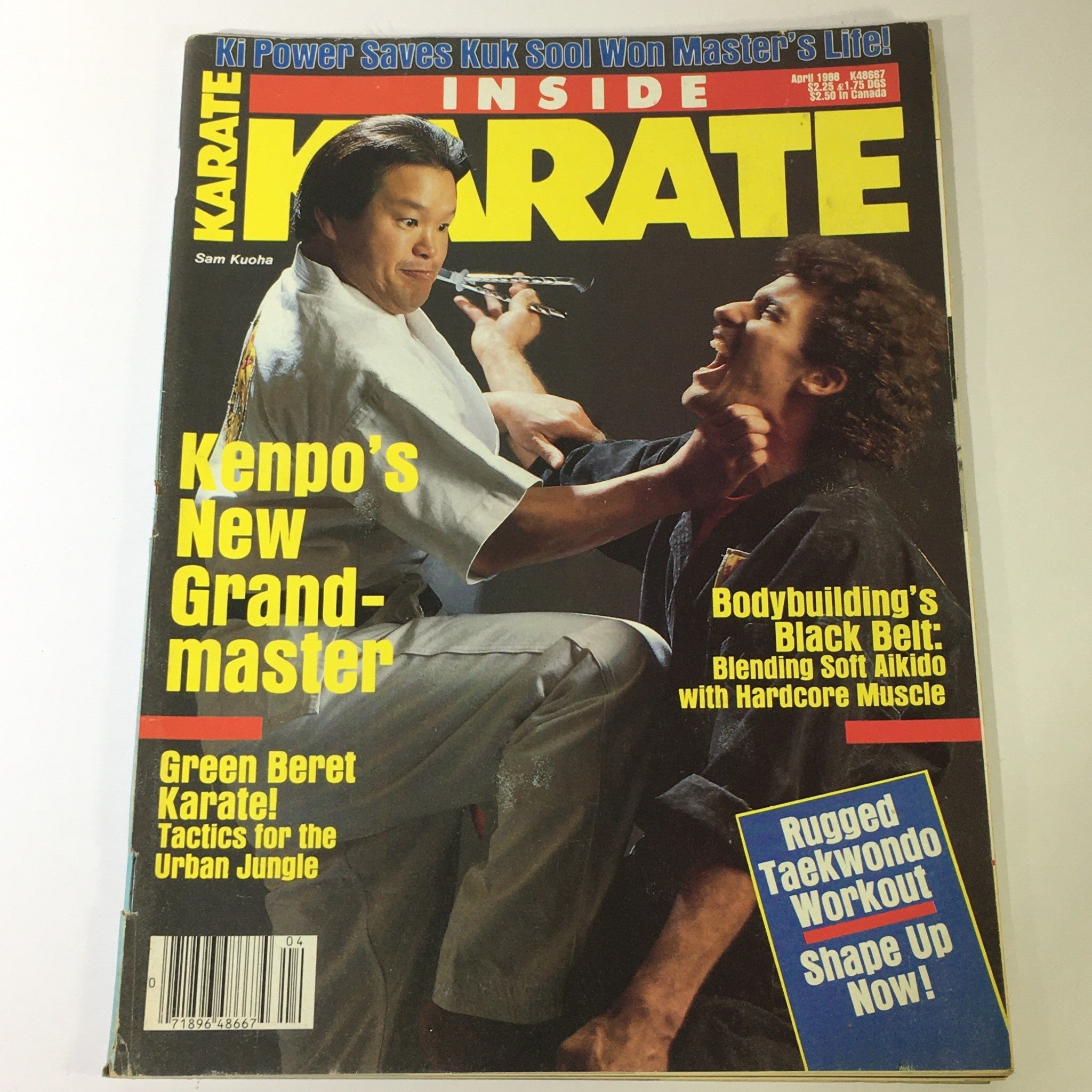 VTG Inside Karate Magazine April 1988 - Kennpo's New Grand-master Sam Kuoha