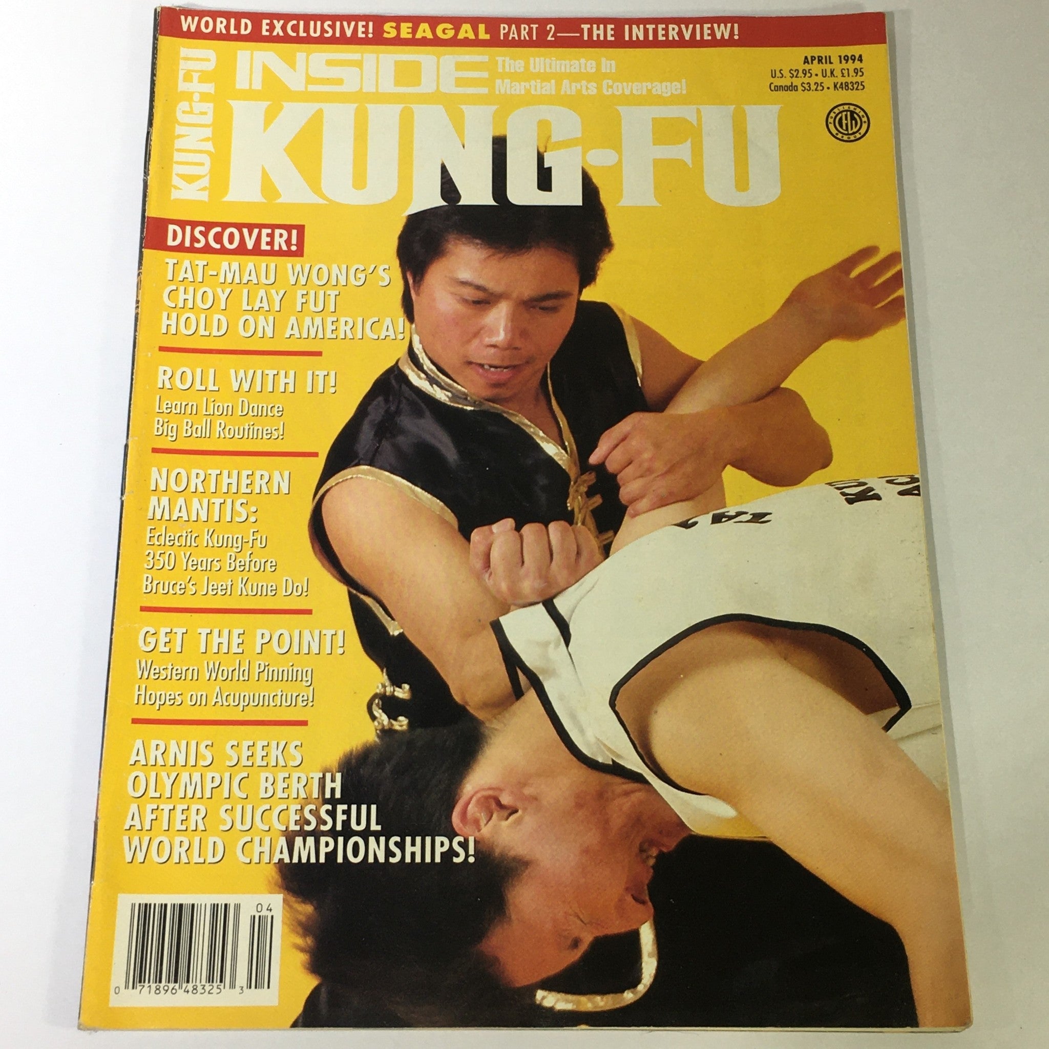 Inside Kung Fu Magazine April 1994 - Tat-Mau Wong's Choy Lay Fut / Jeet Kune Do