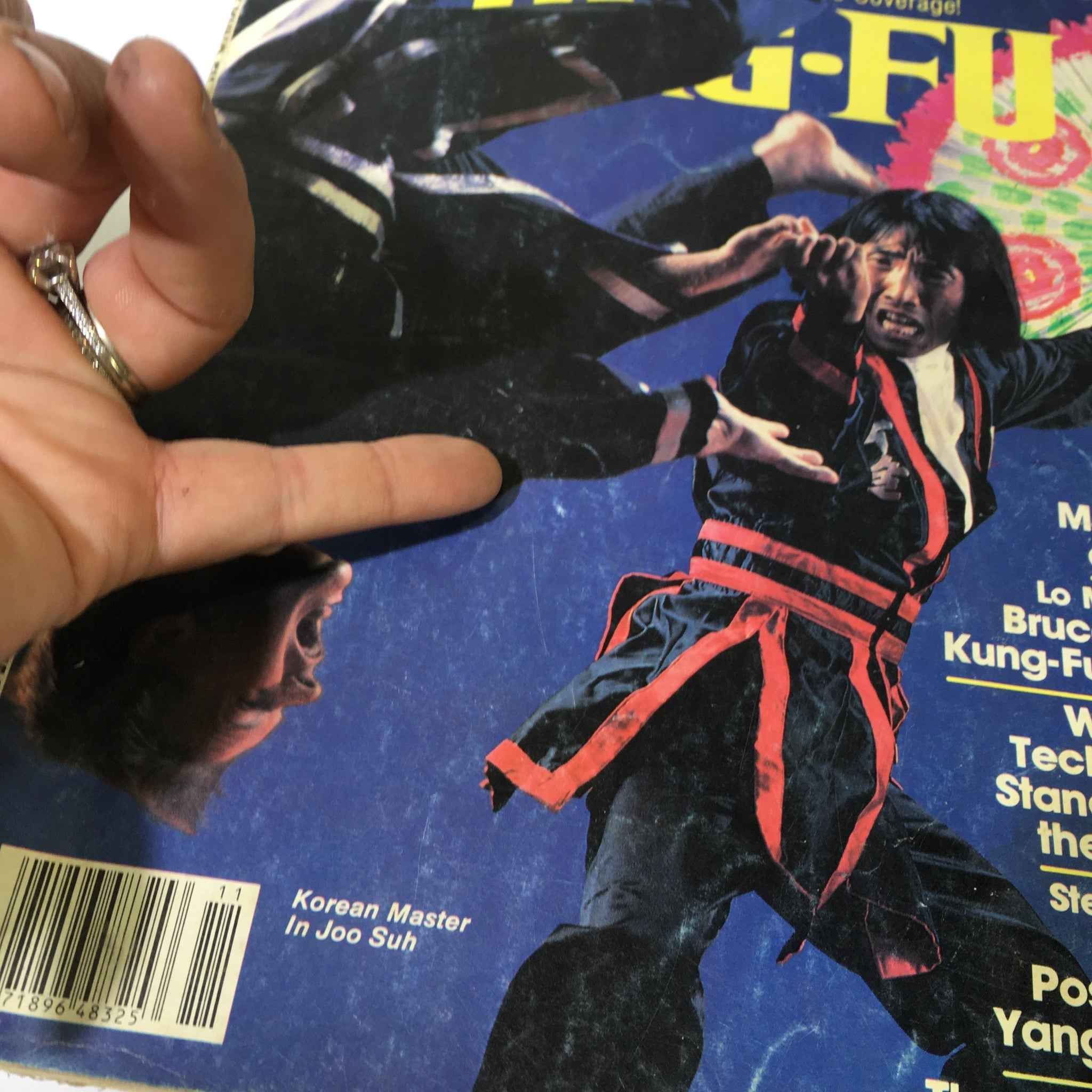 VTG Inside Kung Fu Magazine November 1986 - Korean Master in Joo Suh / Bruce Lee