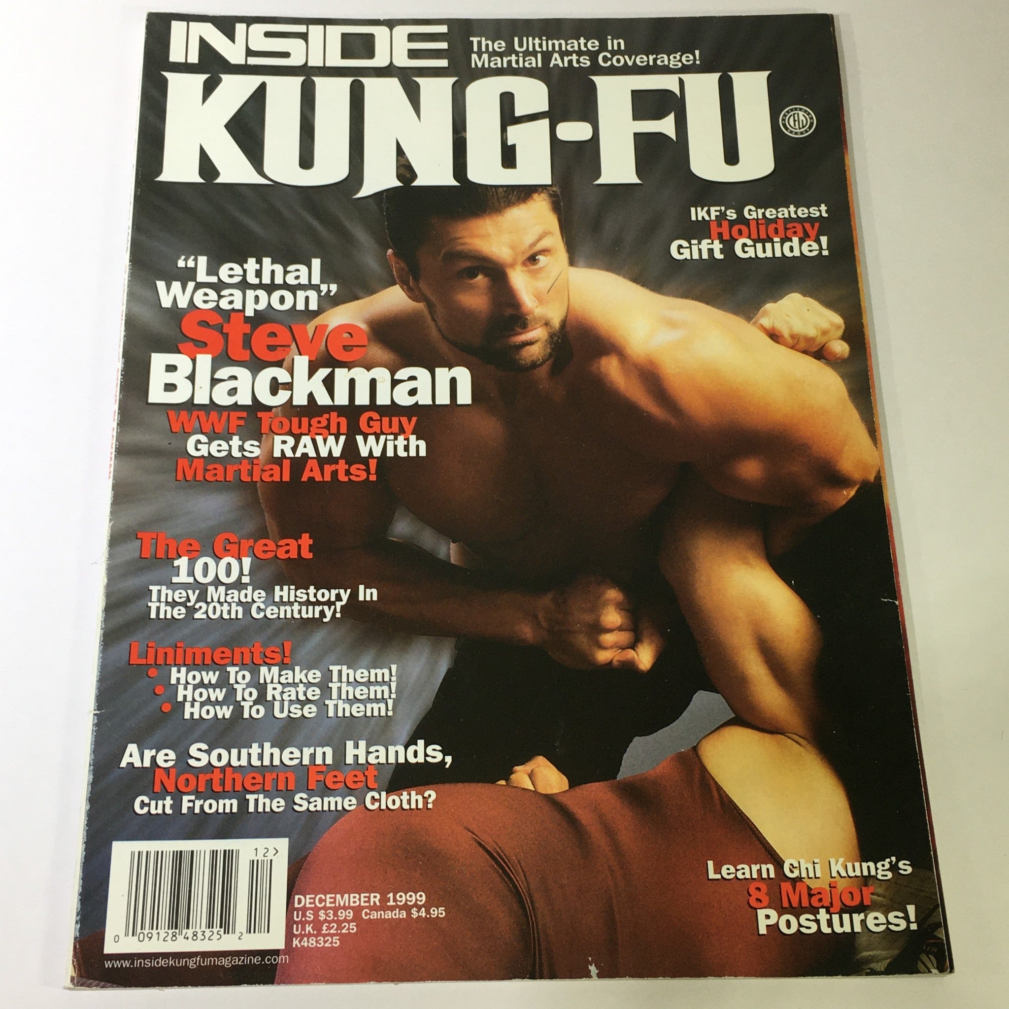 Inside Kung Fu Magazine December 1999 - Steve Blackman WWF Tough Guy Martial Art