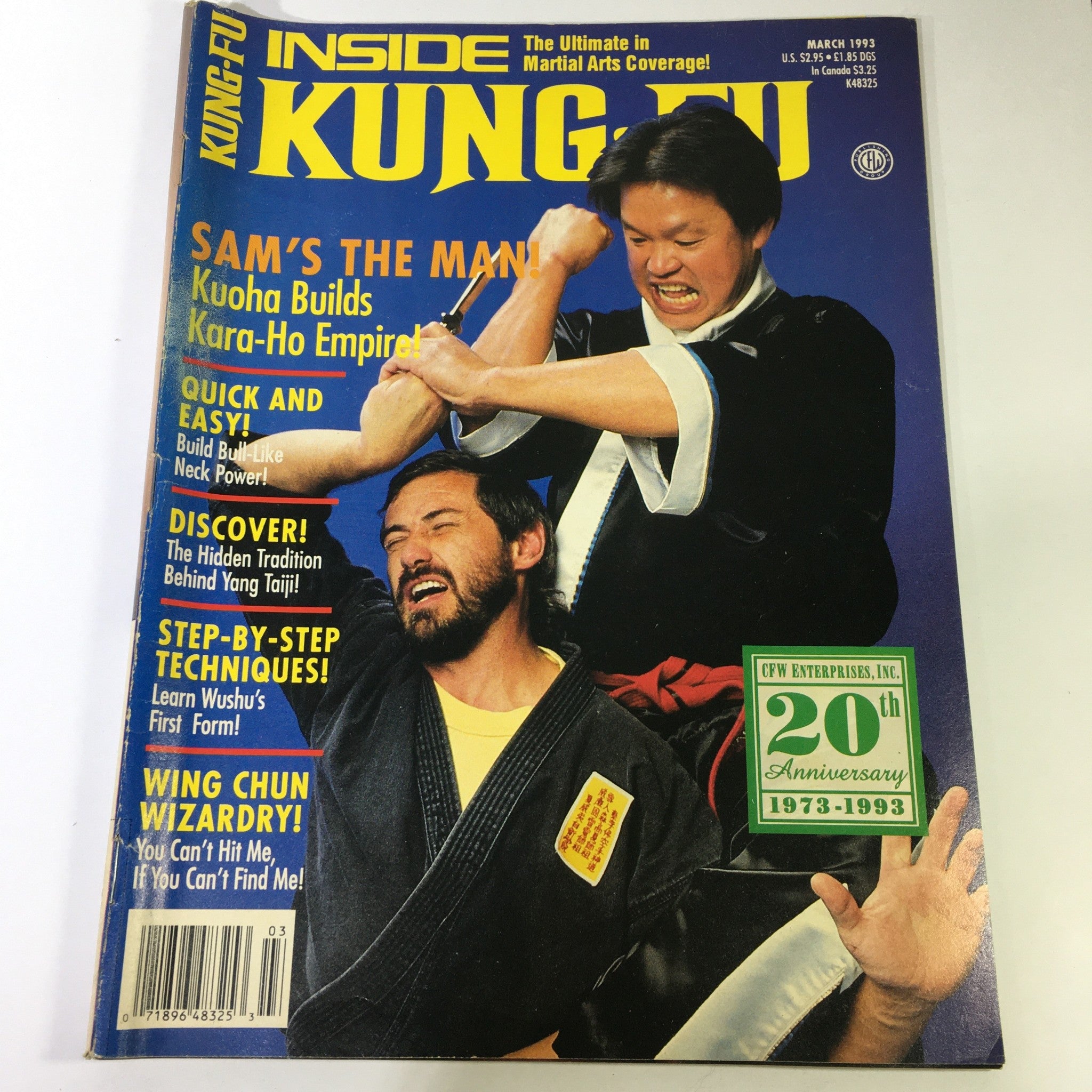 Inside Kung Fu Magazine March 1993 - Wing Chun / Sam Alama Kuoha Kara-Ho Empire