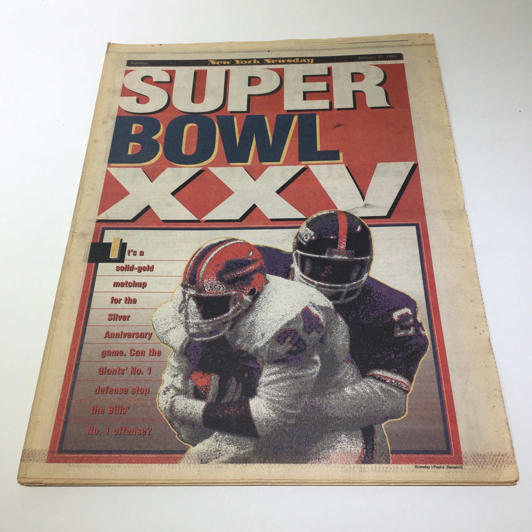 New York News Day: Jan 27 1991, Super Bowl XXV