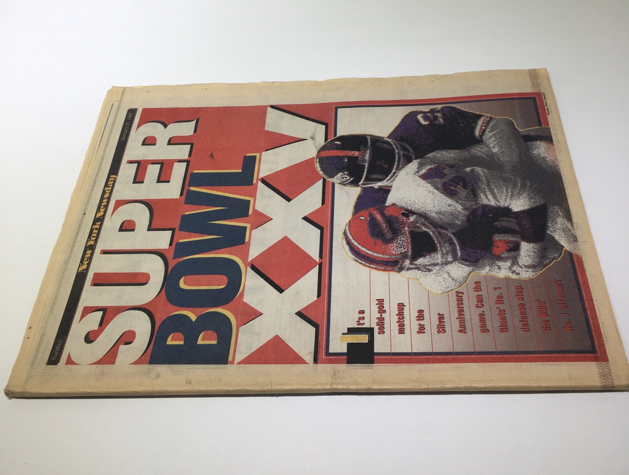 New York News Day: Jan 27 1991, Super Bowl XXV