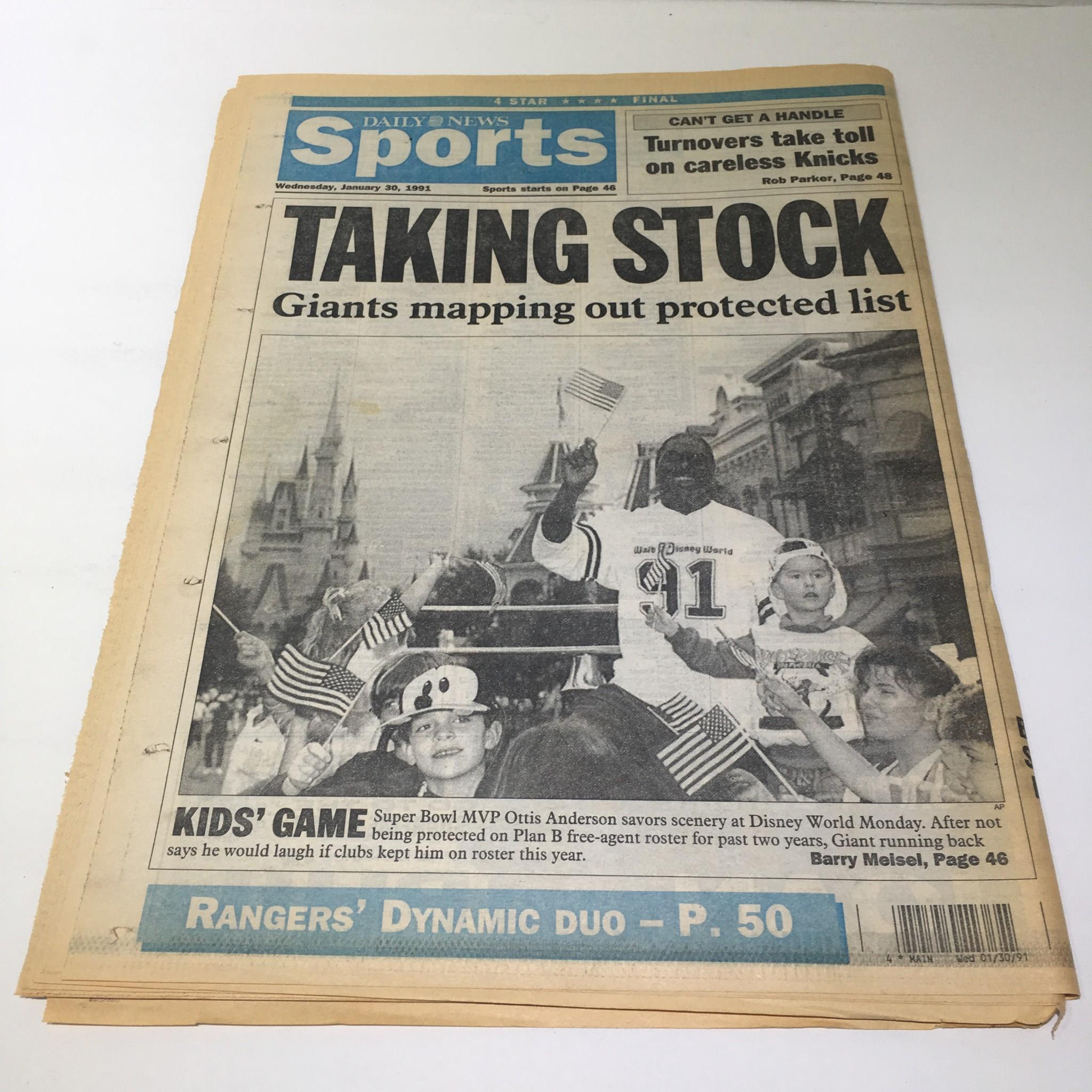 NY Daily News:Jan 30 1991, Pres Bush We're Winning, Saddam Chances of Losing