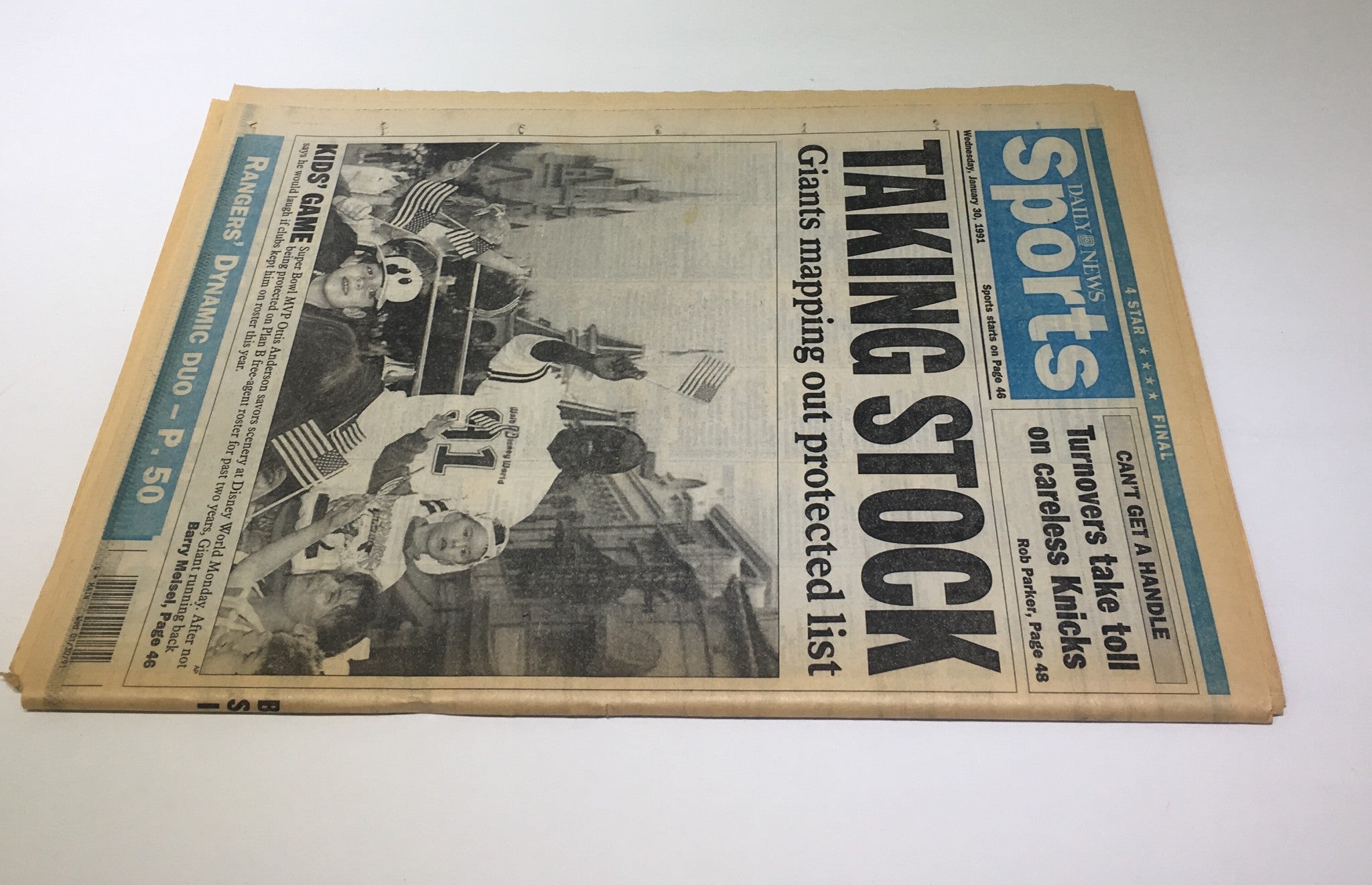 NY Daily News:Jan 30 1991, Pres Bush We're Winning, Saddam Chances of Losing