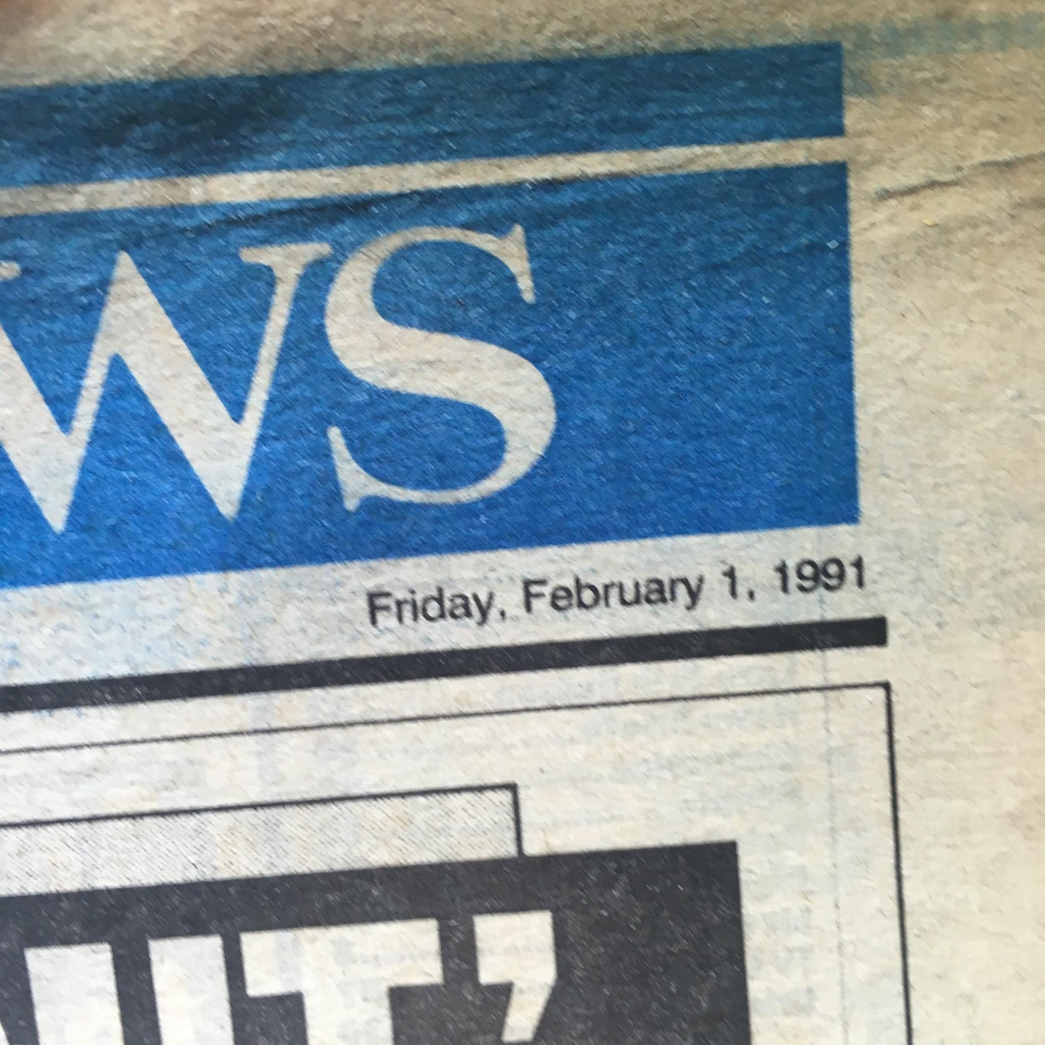 NY Daily News:2/1/91, Dramatic Rescue of U.S Marines Trapped by Iraqis for 35Hrs