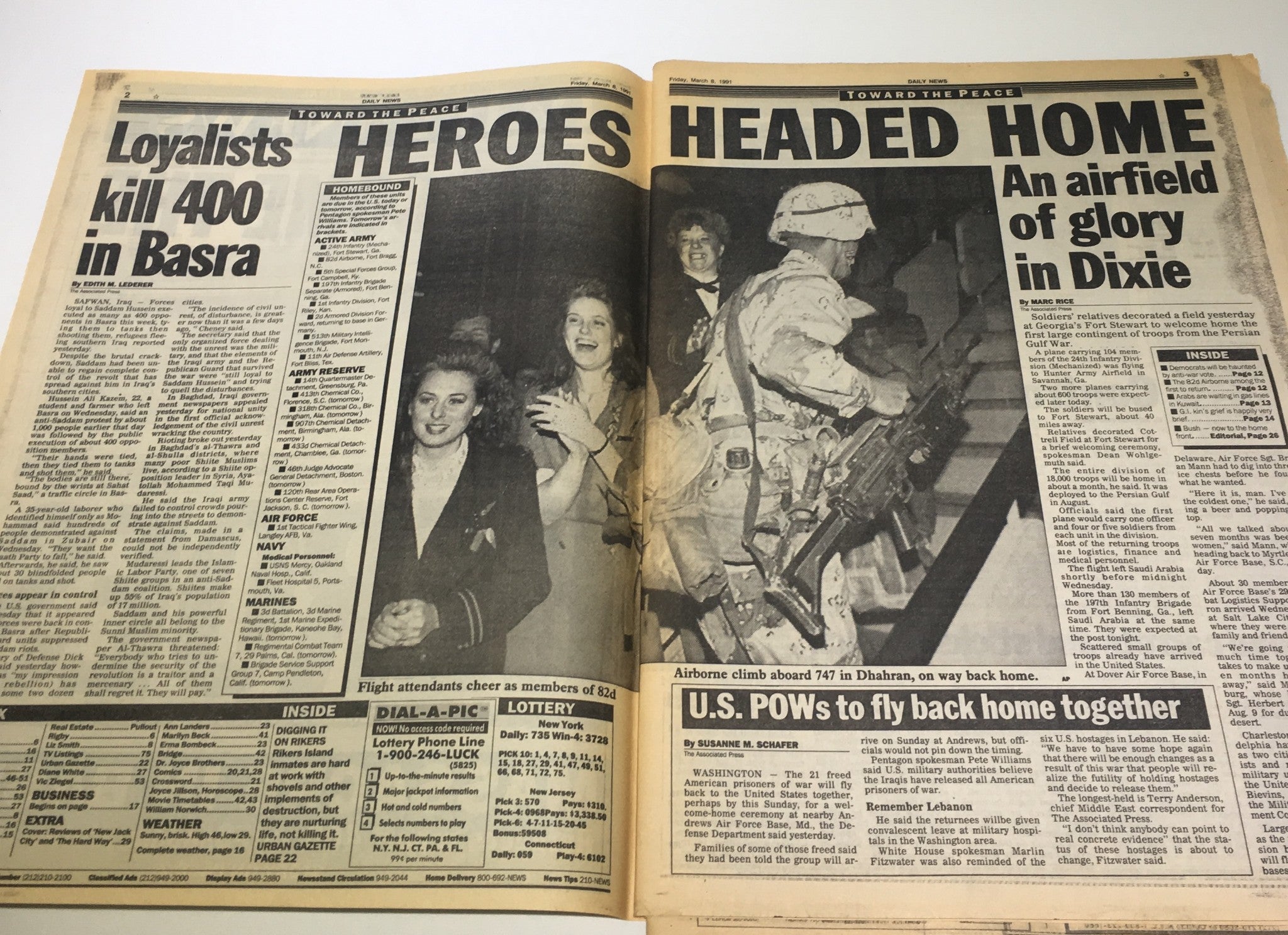 New York Daily News:03/8/91, Here Comes The Heroes