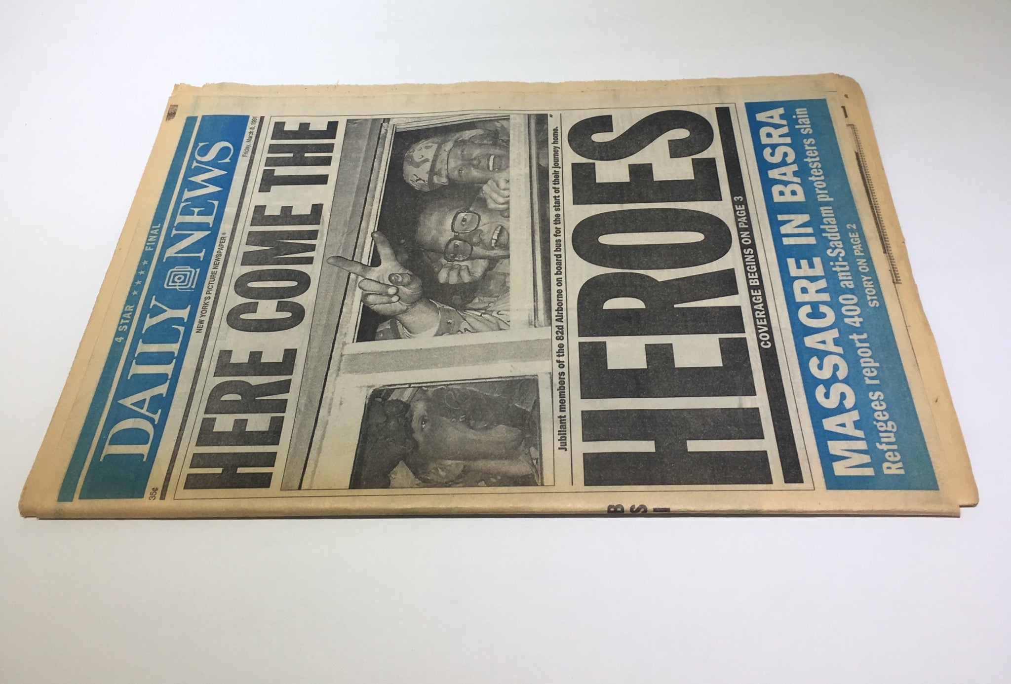 New York Daily News:03/8/91, Here Comes The Heroes