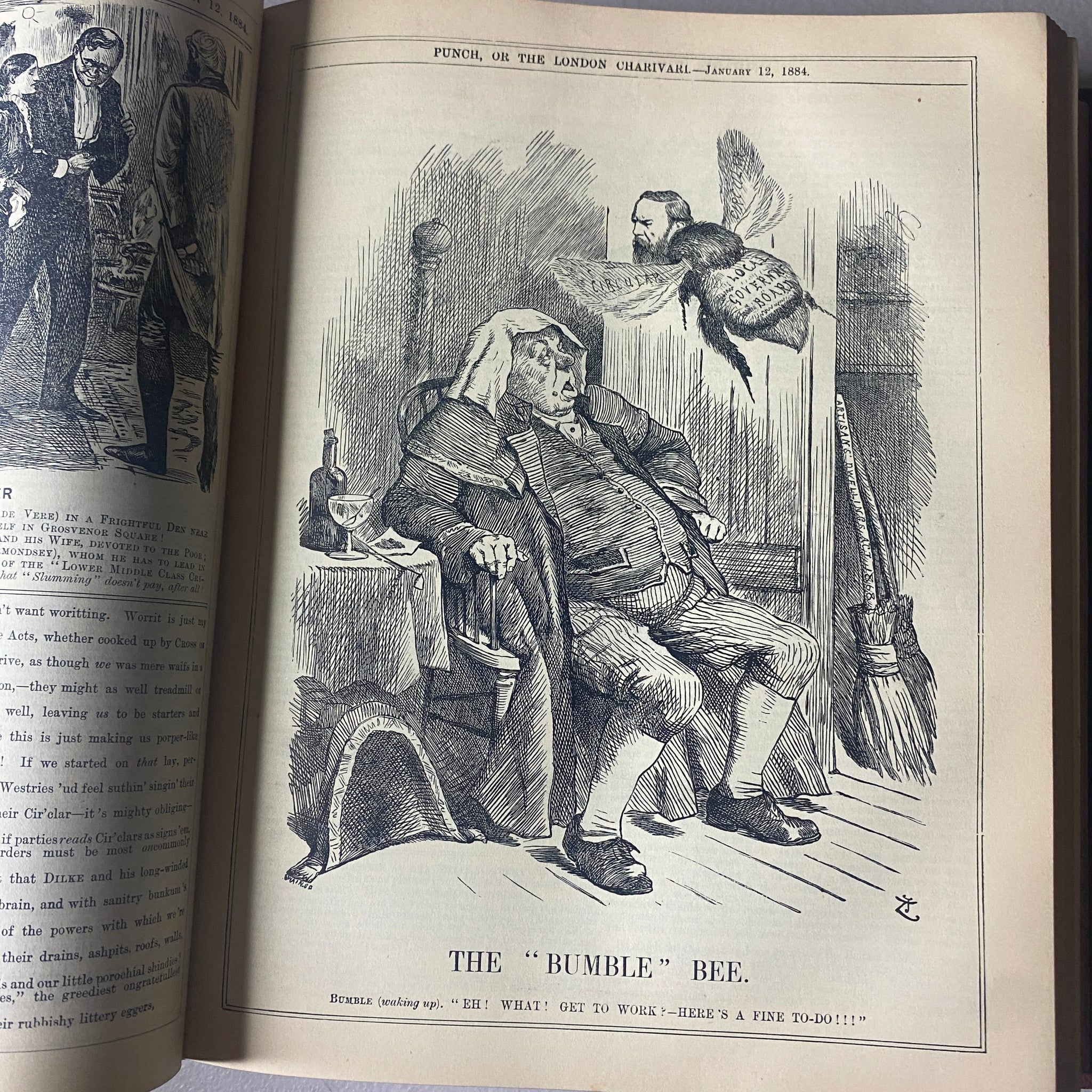 VTG 1883 - 1885 Complete January - December Bound Punch Magazine Volumes 85 - 88