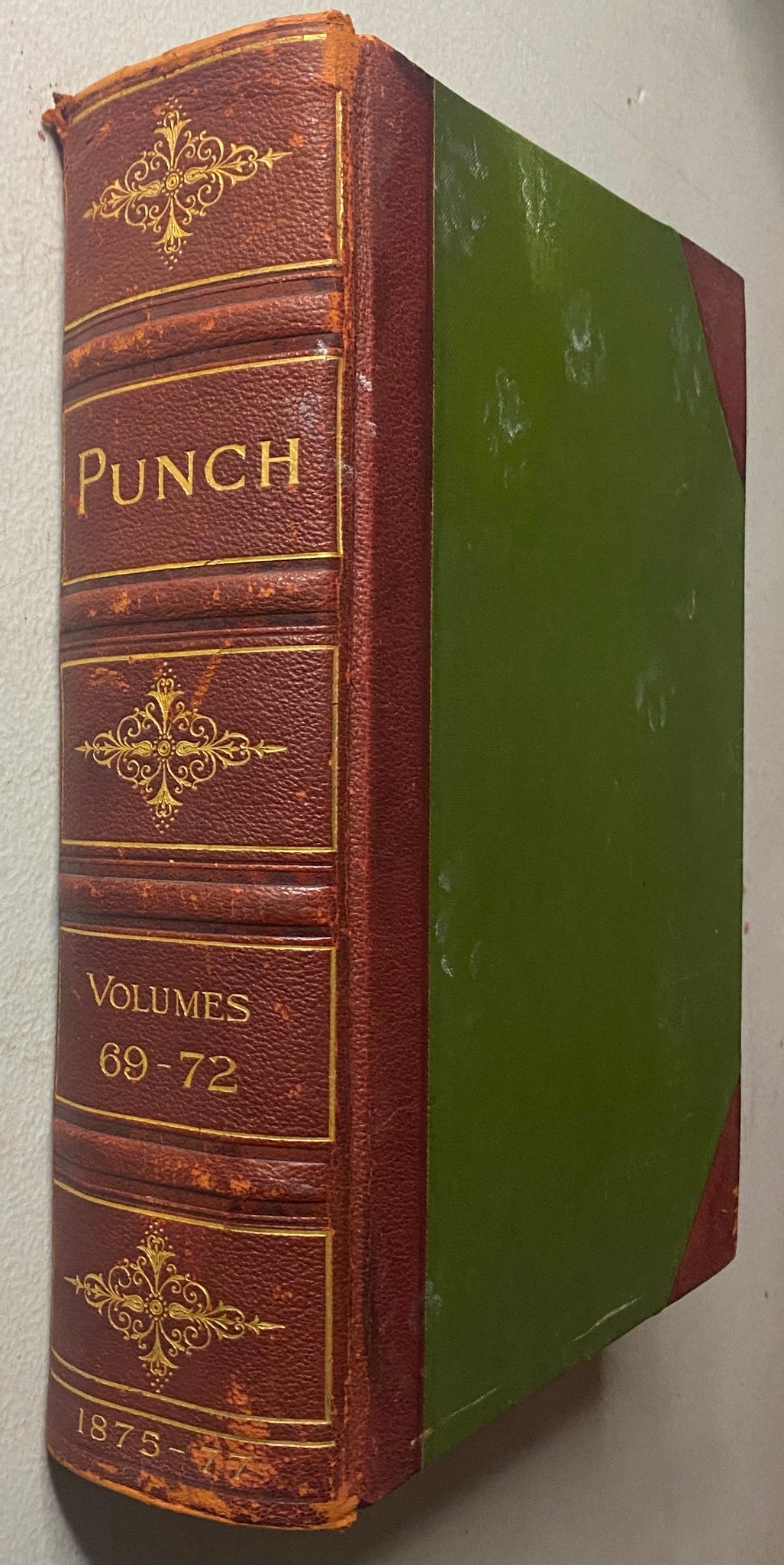 VTG 1875 - 1877 Complete January - December Bound Punch Magazine Volumes 69 - 72