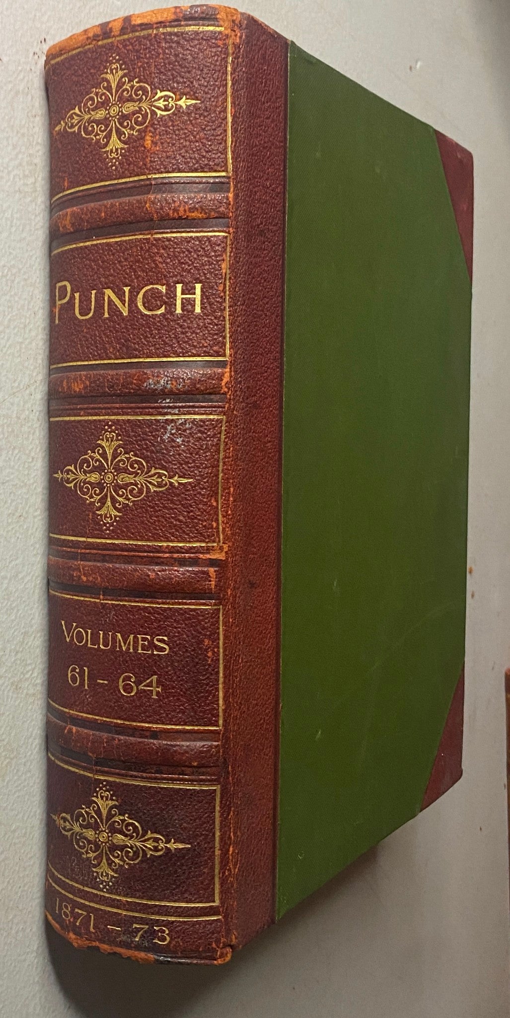 VTG 1871 - 1873 Complete Bound Punch Magazine Volumes 61 - 64