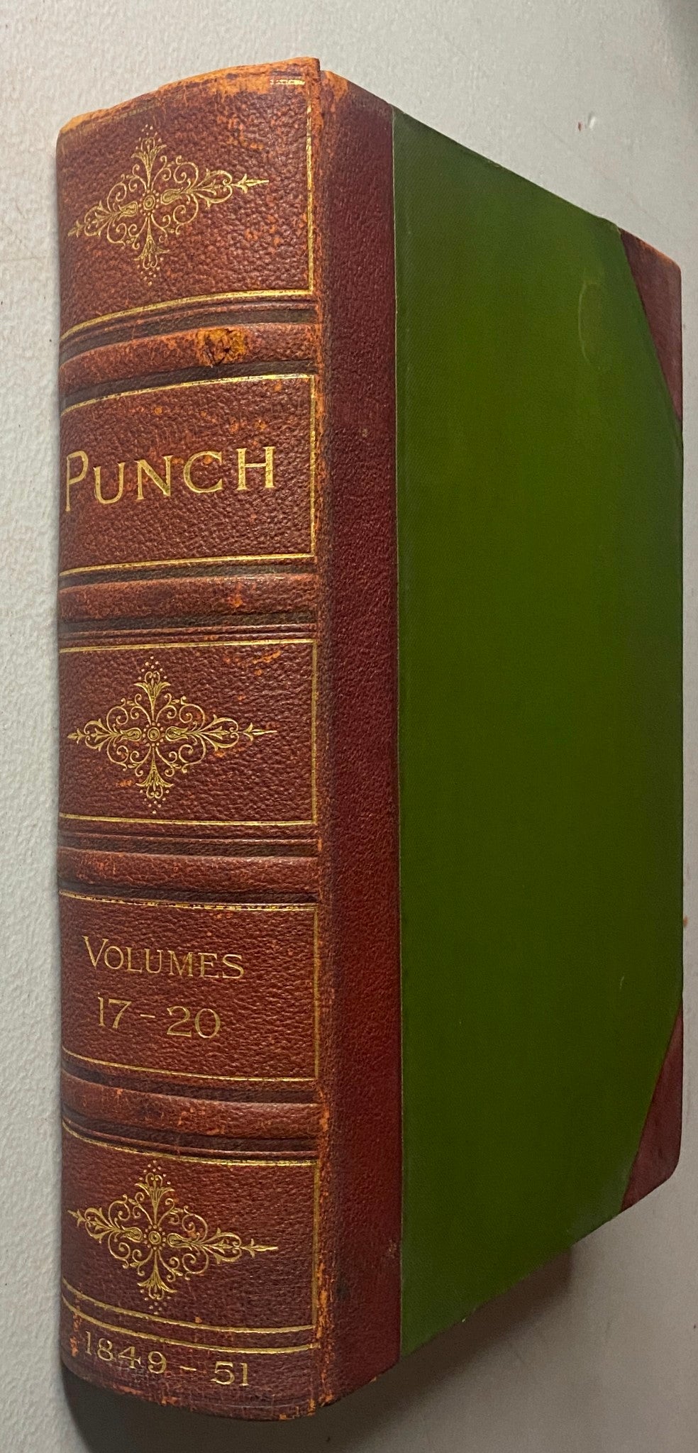 VTG 1849 - 1851 Complete January - December Bound Punch Magazine Volumes 17 - 20