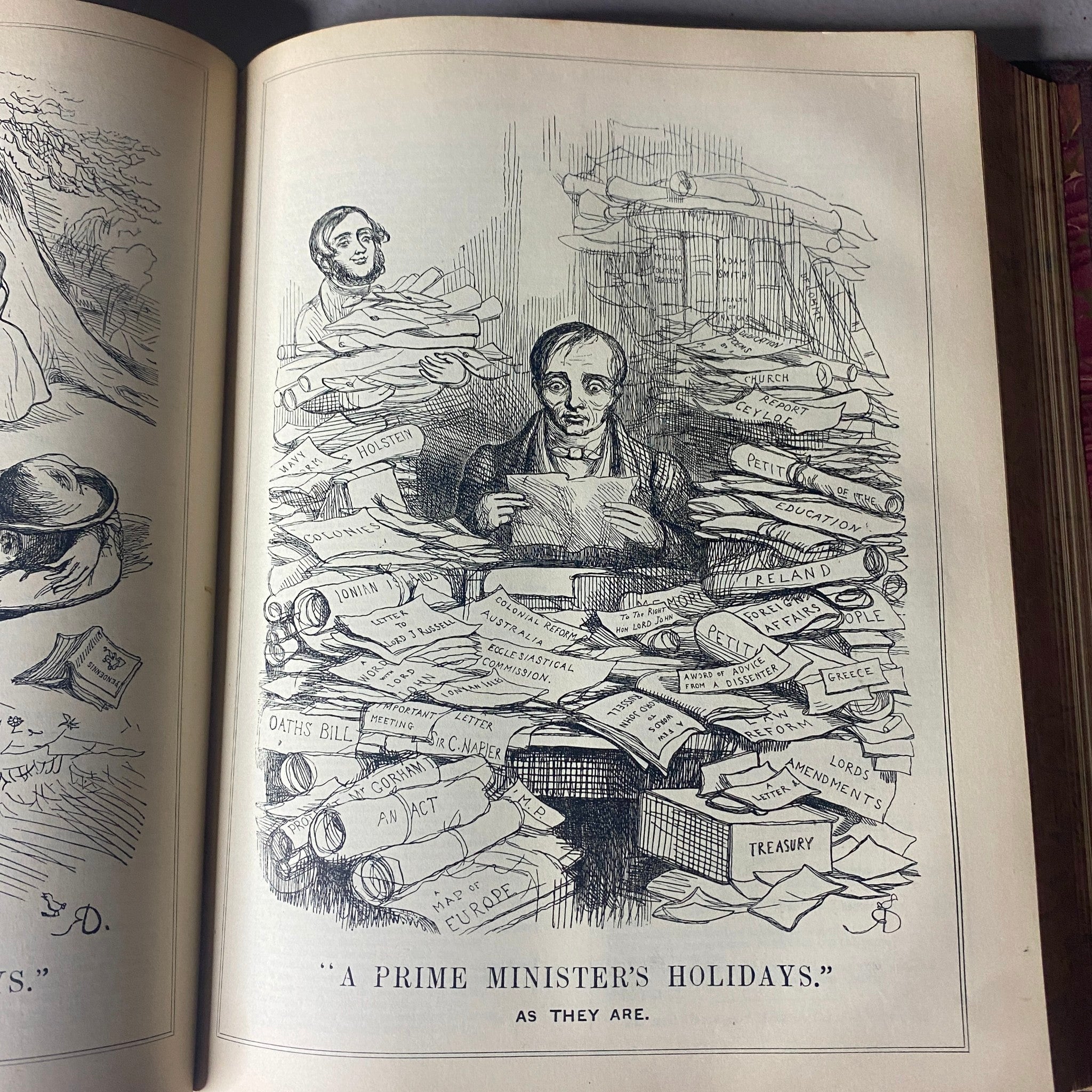 VTG 1849 - 1851 Complete January - December Bound Punch Magazine Volumes 17 - 20