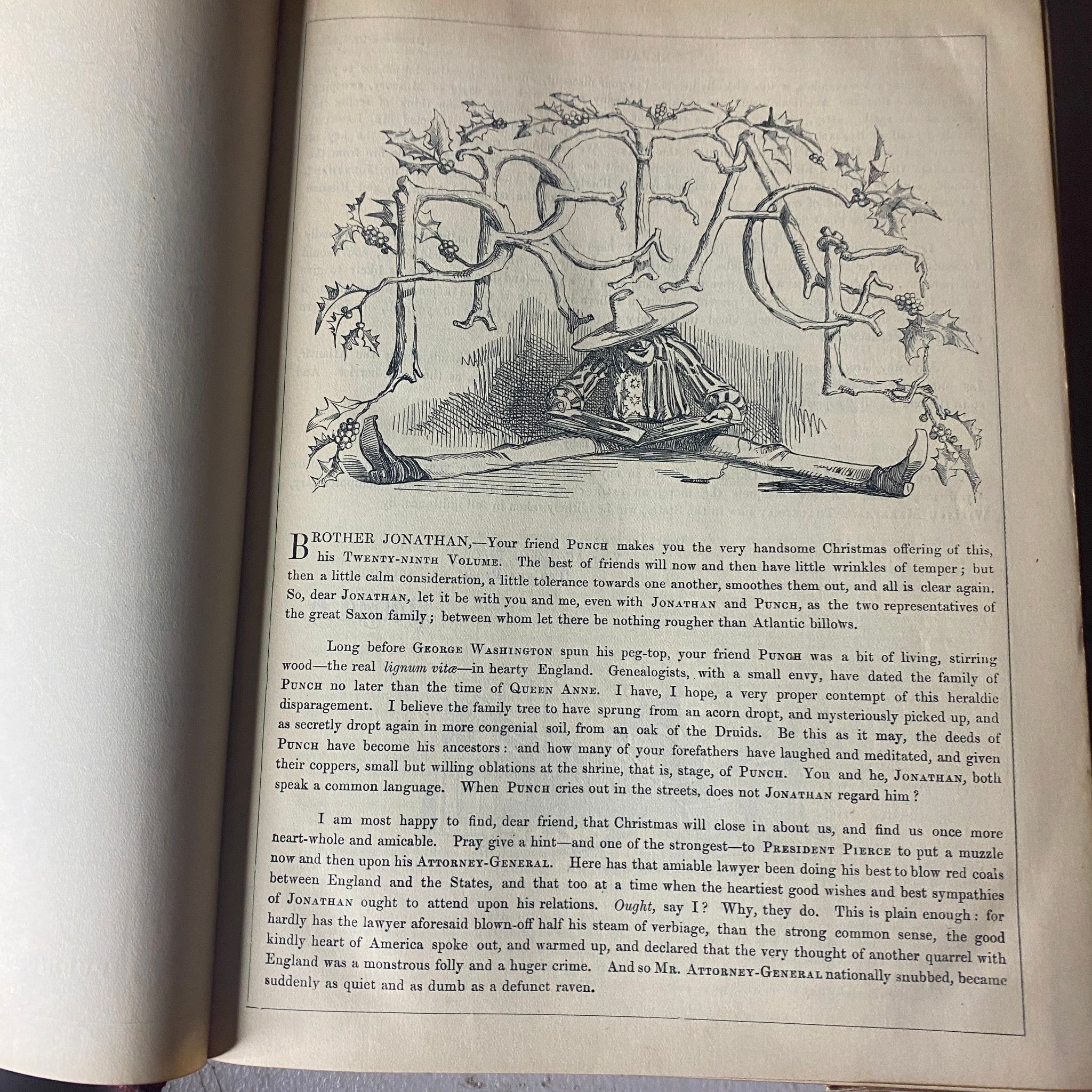 VTG 1855 - 1857 Complete January - December Bound Punch Magazine Volumes 29 - 32