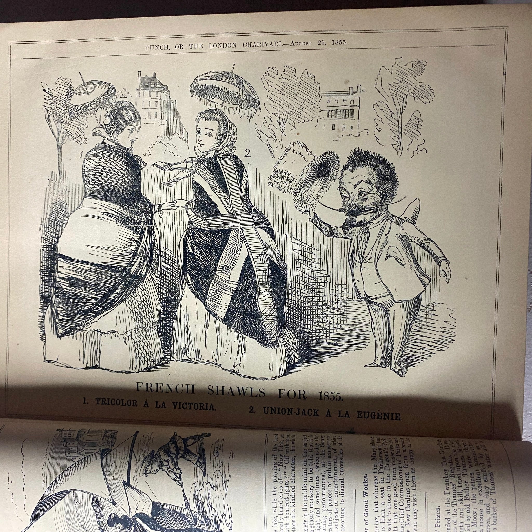 VTG 1855 - 1857 Complete January - December Bound Punch Magazine Volumes 29 - 32