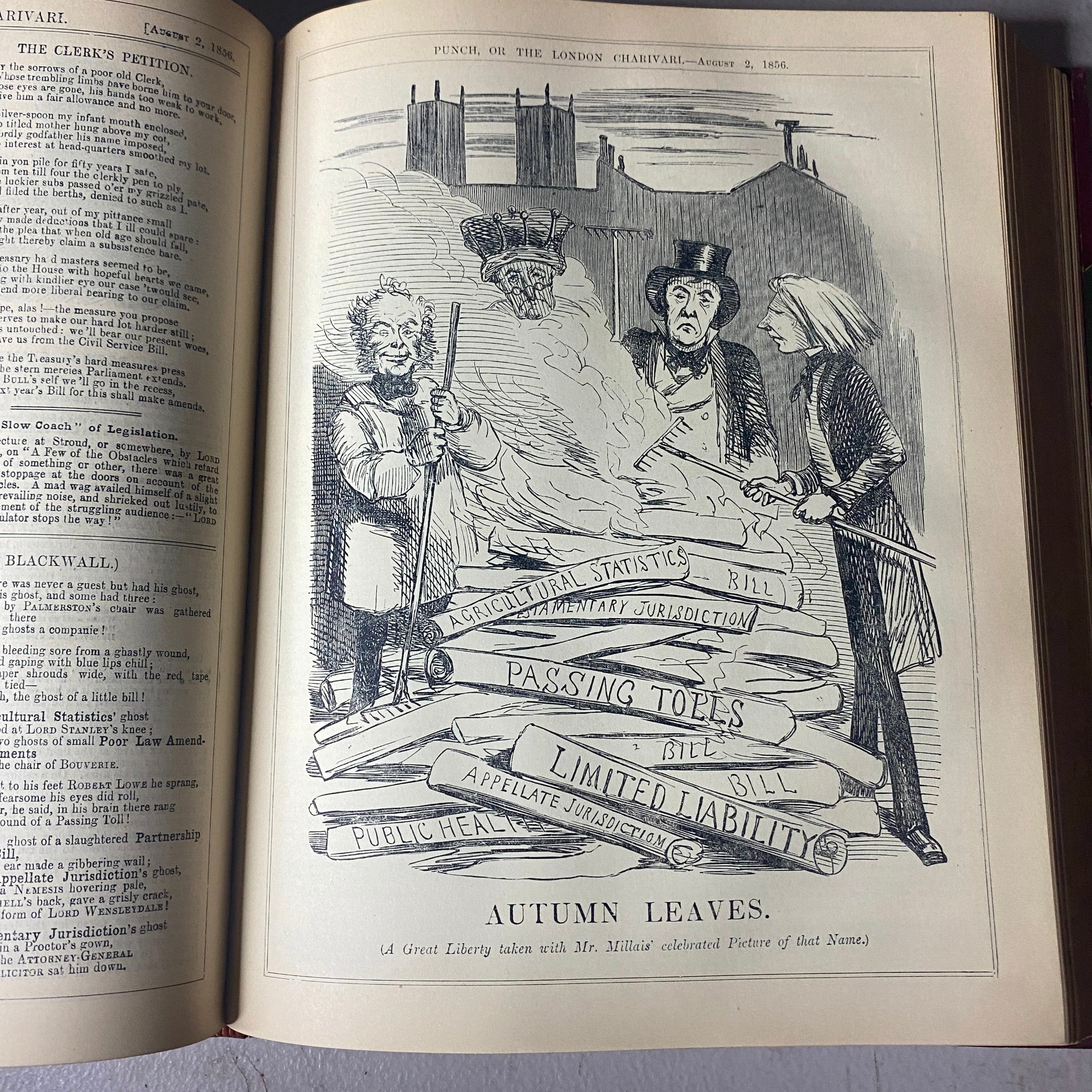 VTG 1855 - 1857 Complete January - December Bound Punch Magazine Volumes 29 - 32