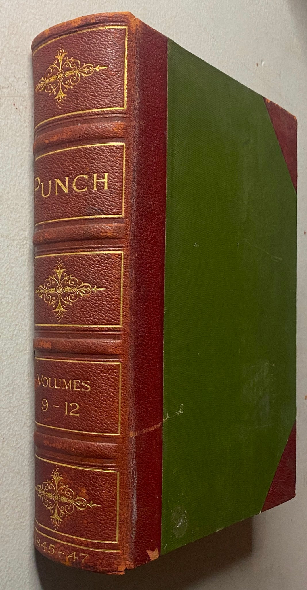 VTG 1845 - 1847 Complete January - December Bound Punch Magazine Volumes 9 - 12