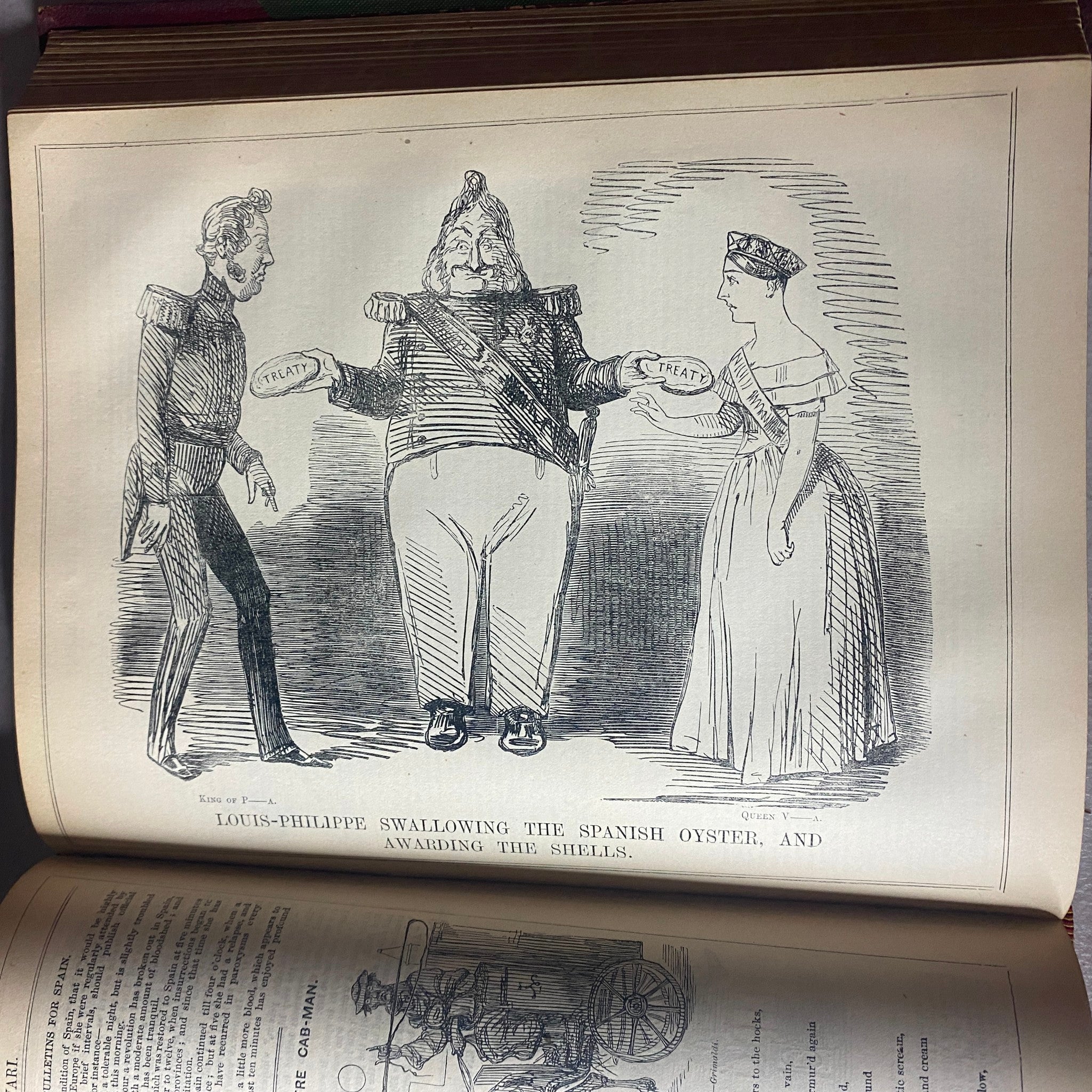 VTG 1845 - 1847 Complete January - December Bound Punch Magazine Volumes 9 - 12