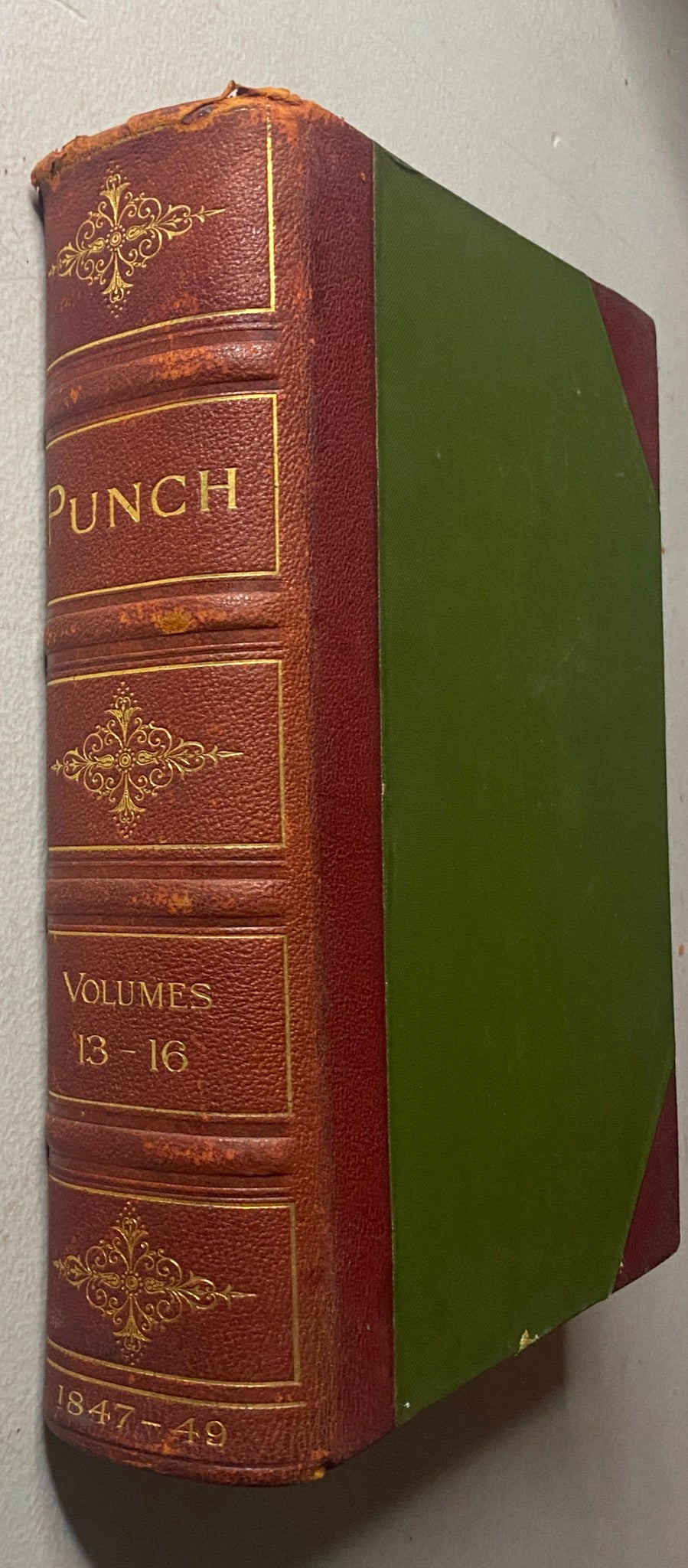 VTG 1847 - 1849 Complete January - December Bound Punch Magazine Volumes 13 - 16