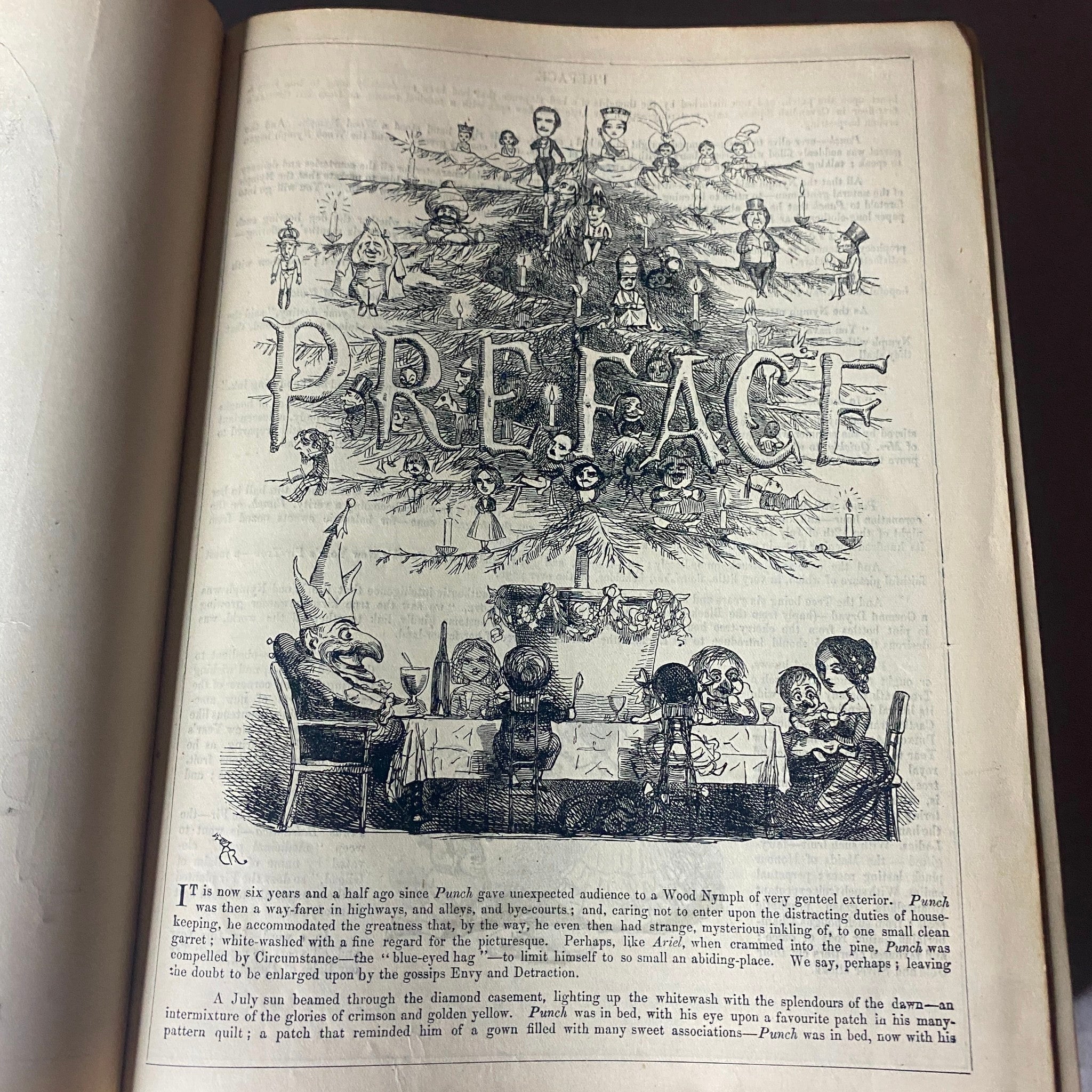 VTG 1847 - 1849 Complete January - December Bound Punch Magazine Volumes 13 - 16