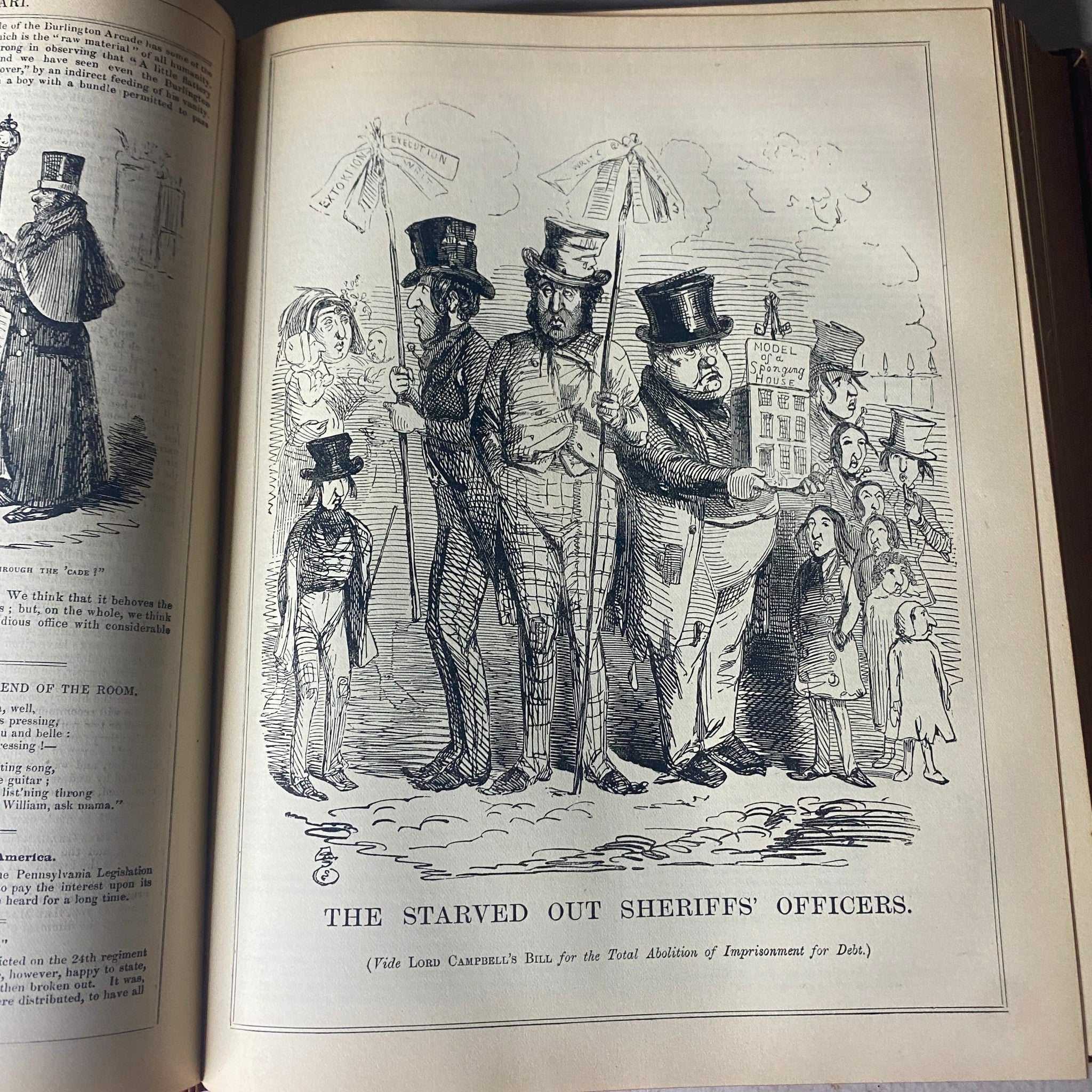 VTG 1843 - 1845 Complete January - December Bound Punch Magazine Volumes 5 - 8