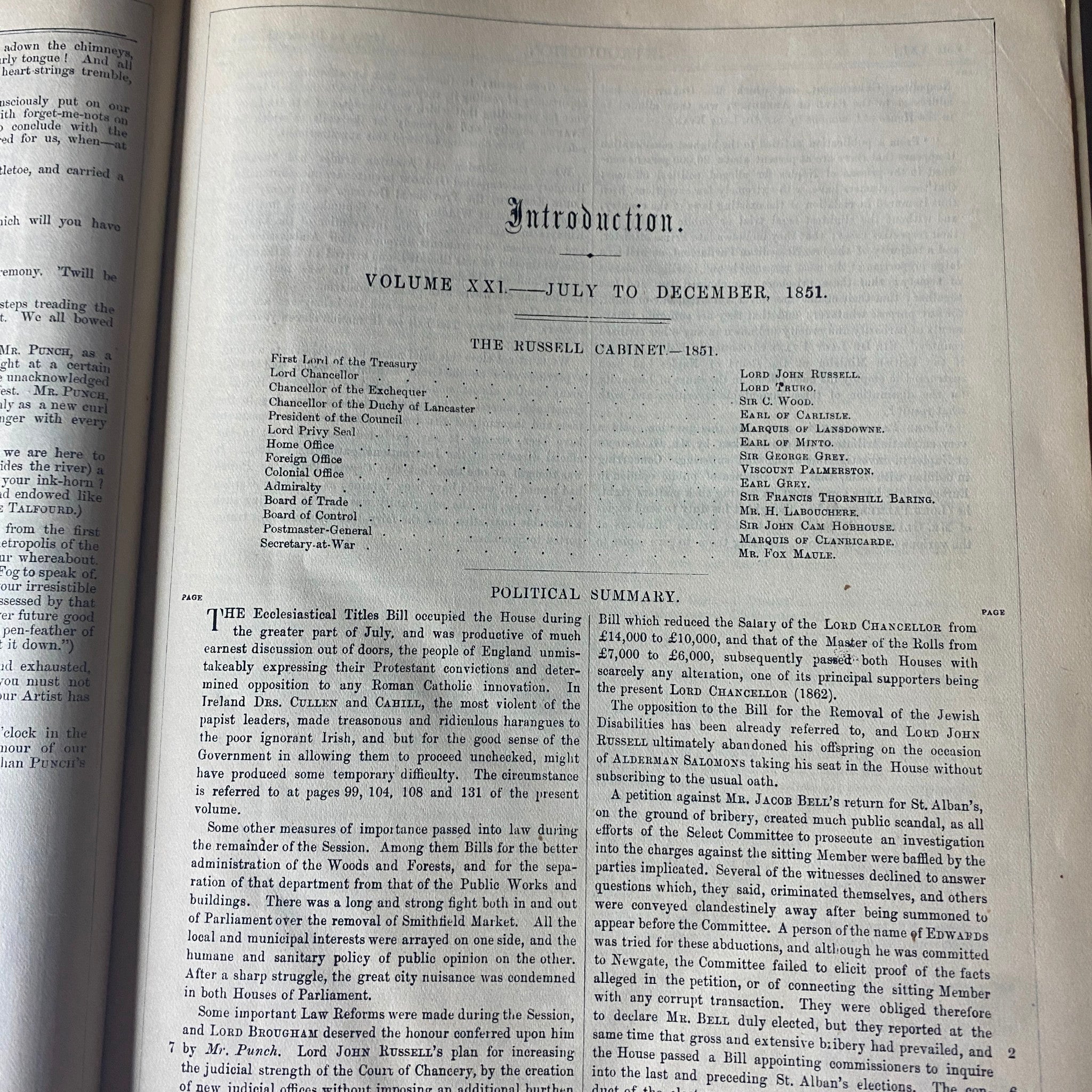 VTG 1851 - 1853 Complete January - December Bound Punch Magazine Volumes 21 - 24