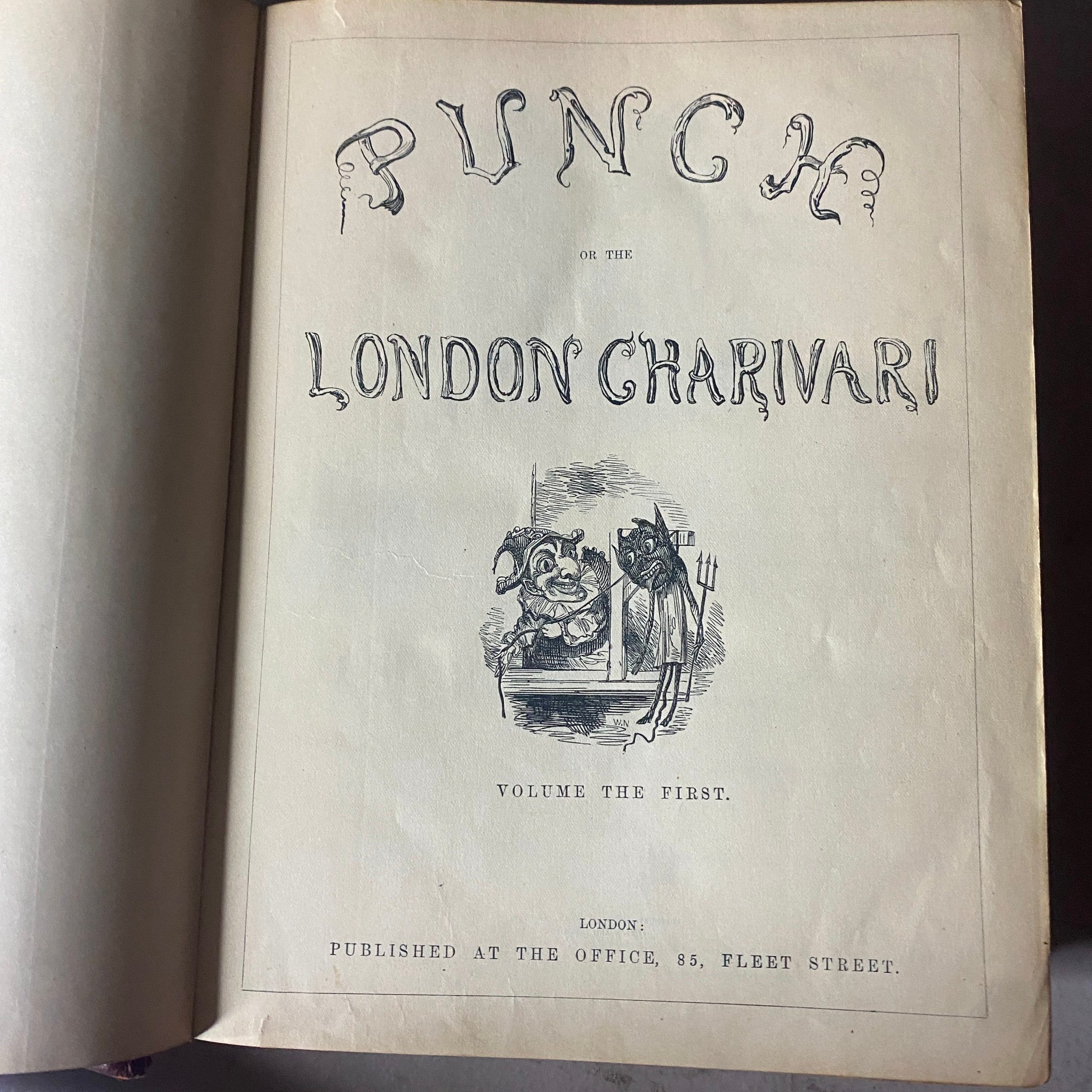 VTG 1841 - 1843 Complete January - December Bound Punch Magazine Volumes 1 - 4