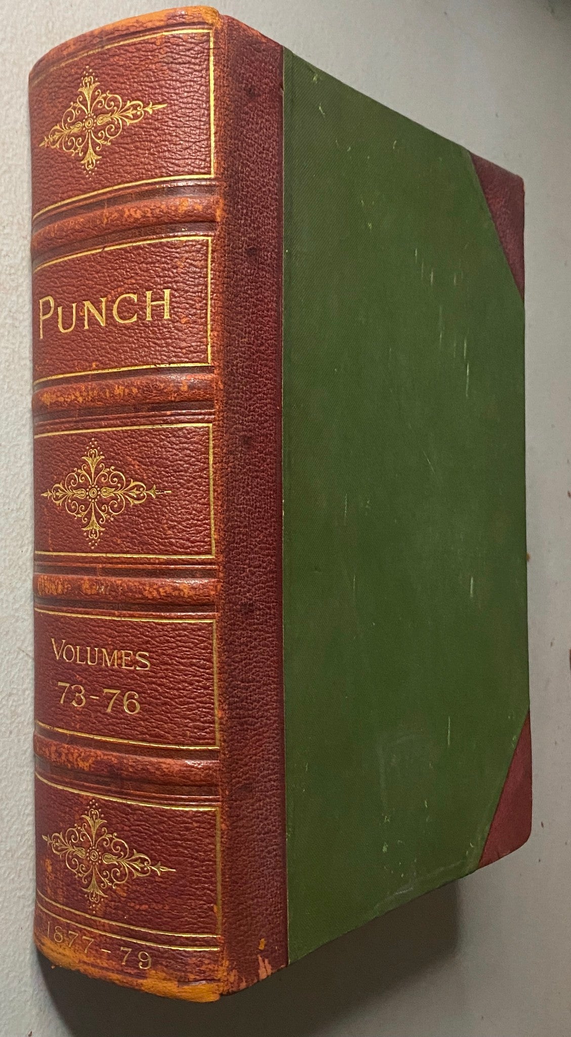 VTG 1877 - 1879 Complete January - December Bound Punch Magazine Volumes 73 - 76