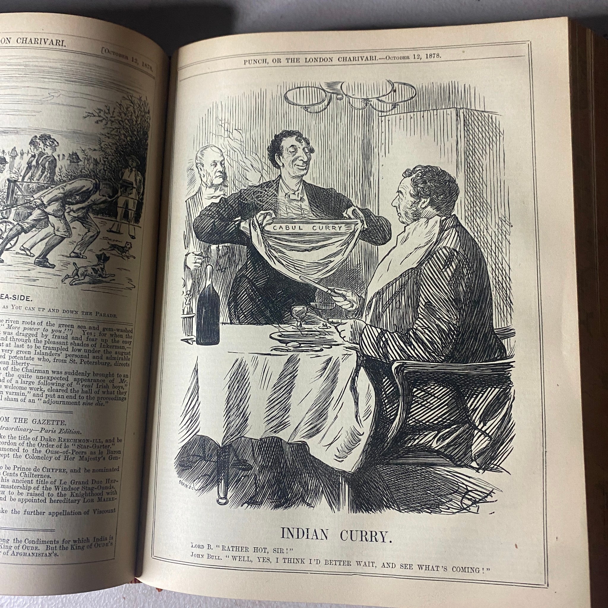 VTG 1877 - 1879 Complete January - December Bound Punch Magazine Volumes 73 - 76