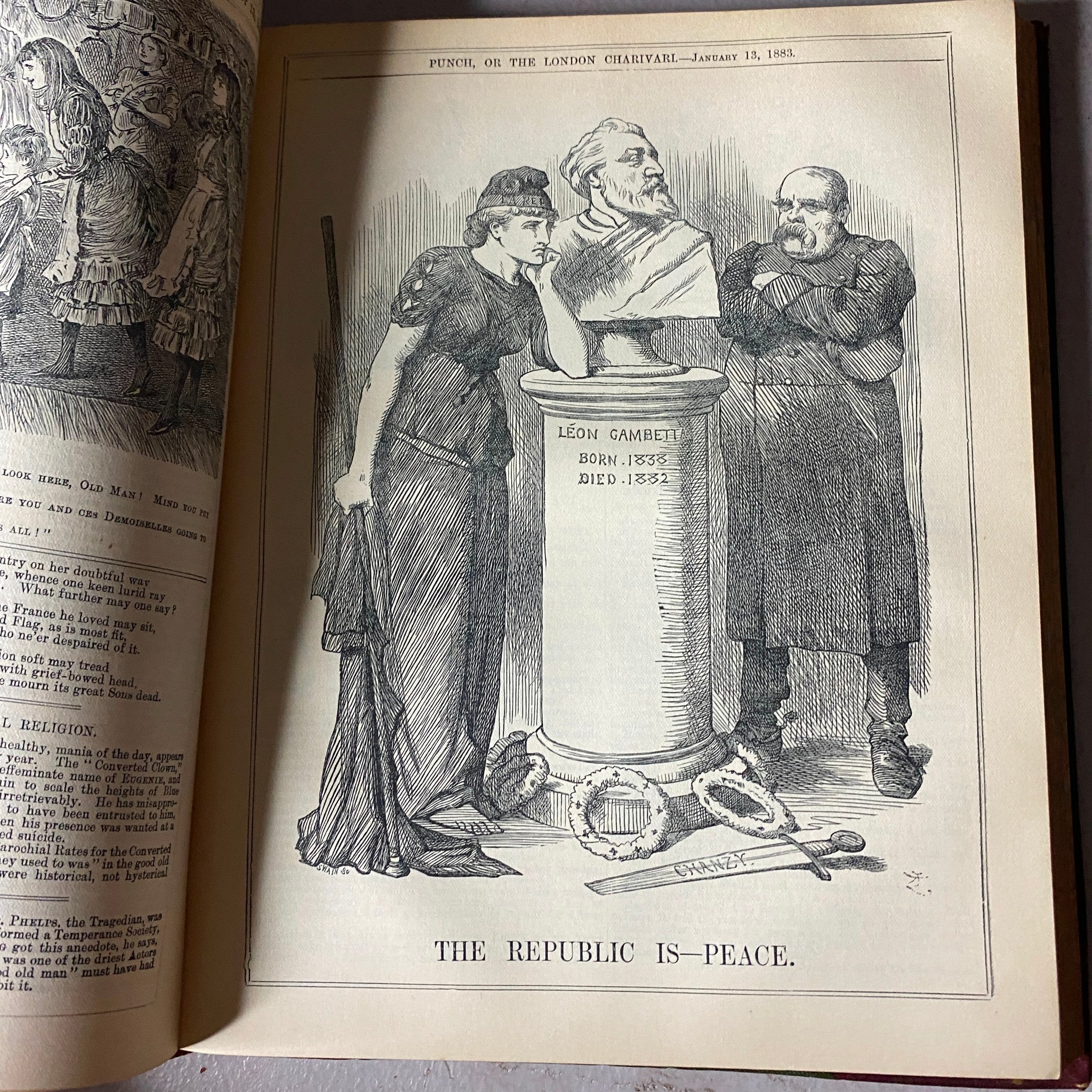 VTG 1881 - 1883 Complete January - December Bound Punch Magazine Volumes 81 - 84