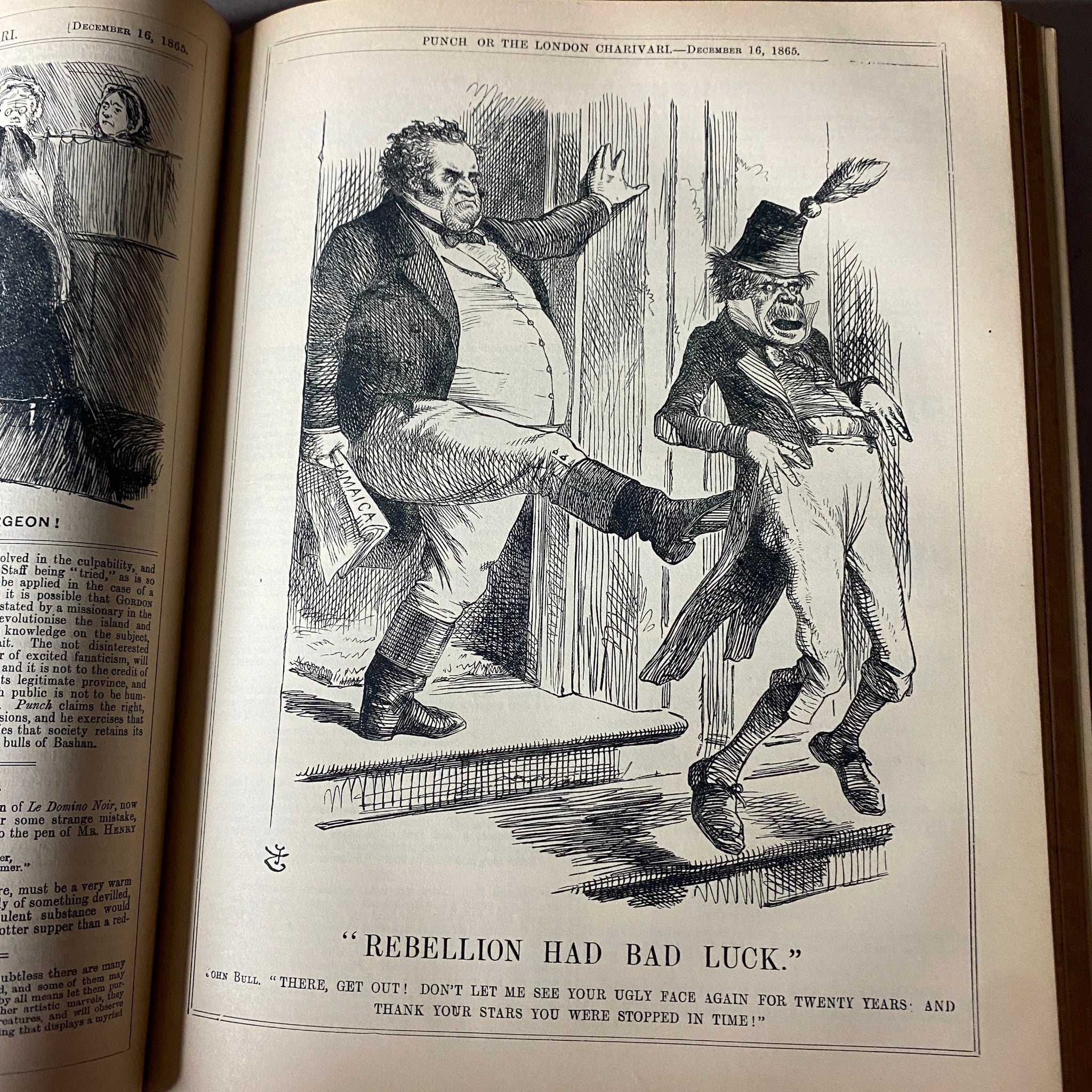 VTG 1865 - 1867 Complete January - December Bound Punch Magazine Volumes 49 - 52